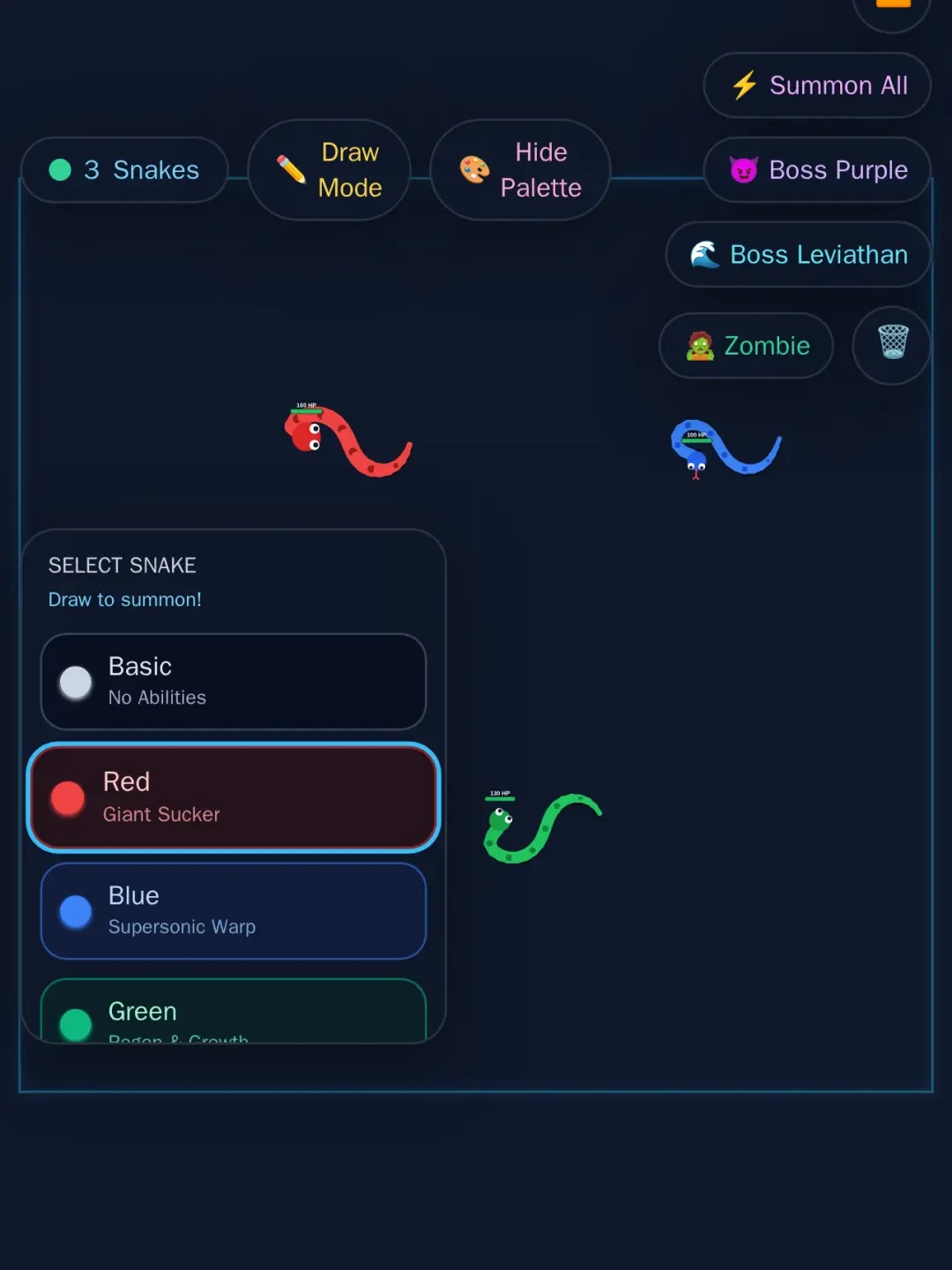 Snake Battle but they have powers cover