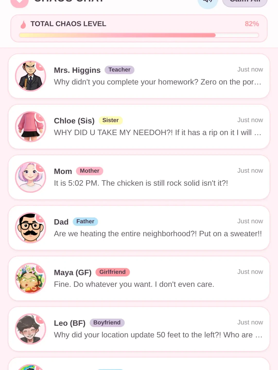 Chaos Chat Simulator cover