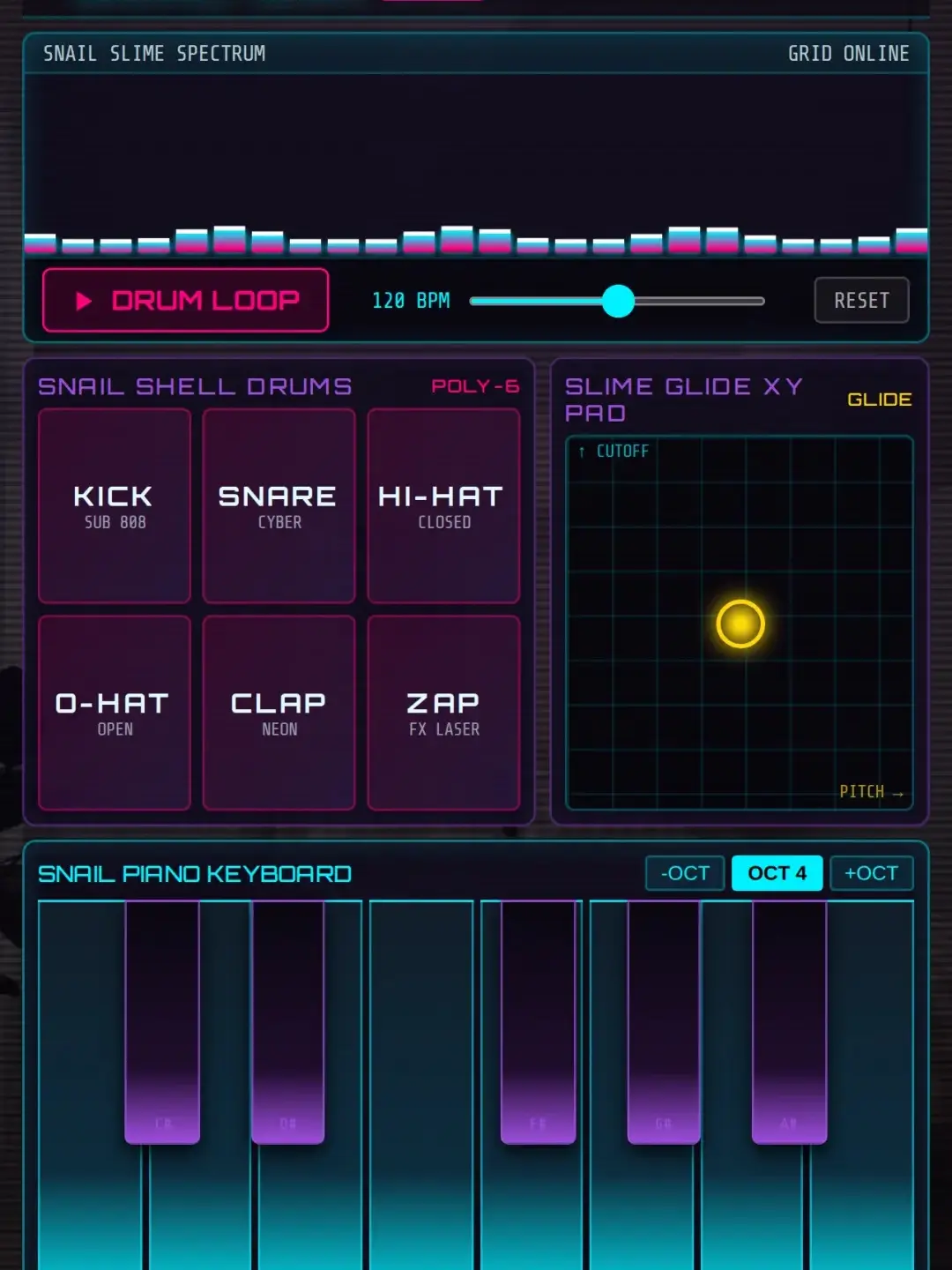Cyberpunk Sound Grid cover