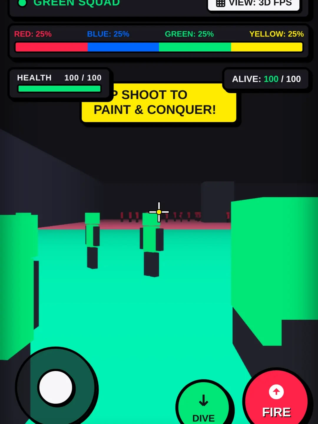 Color Strike: 100 Stickman Paint War cover