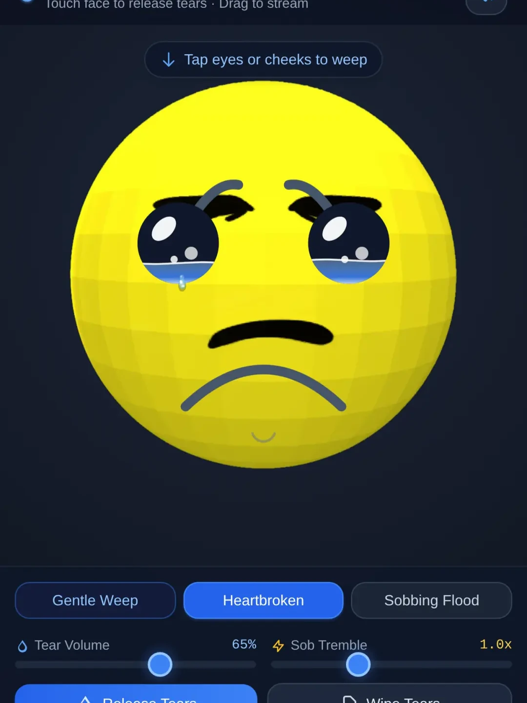 Melancholy Gloss - Hyper Realistic Crying Face cover