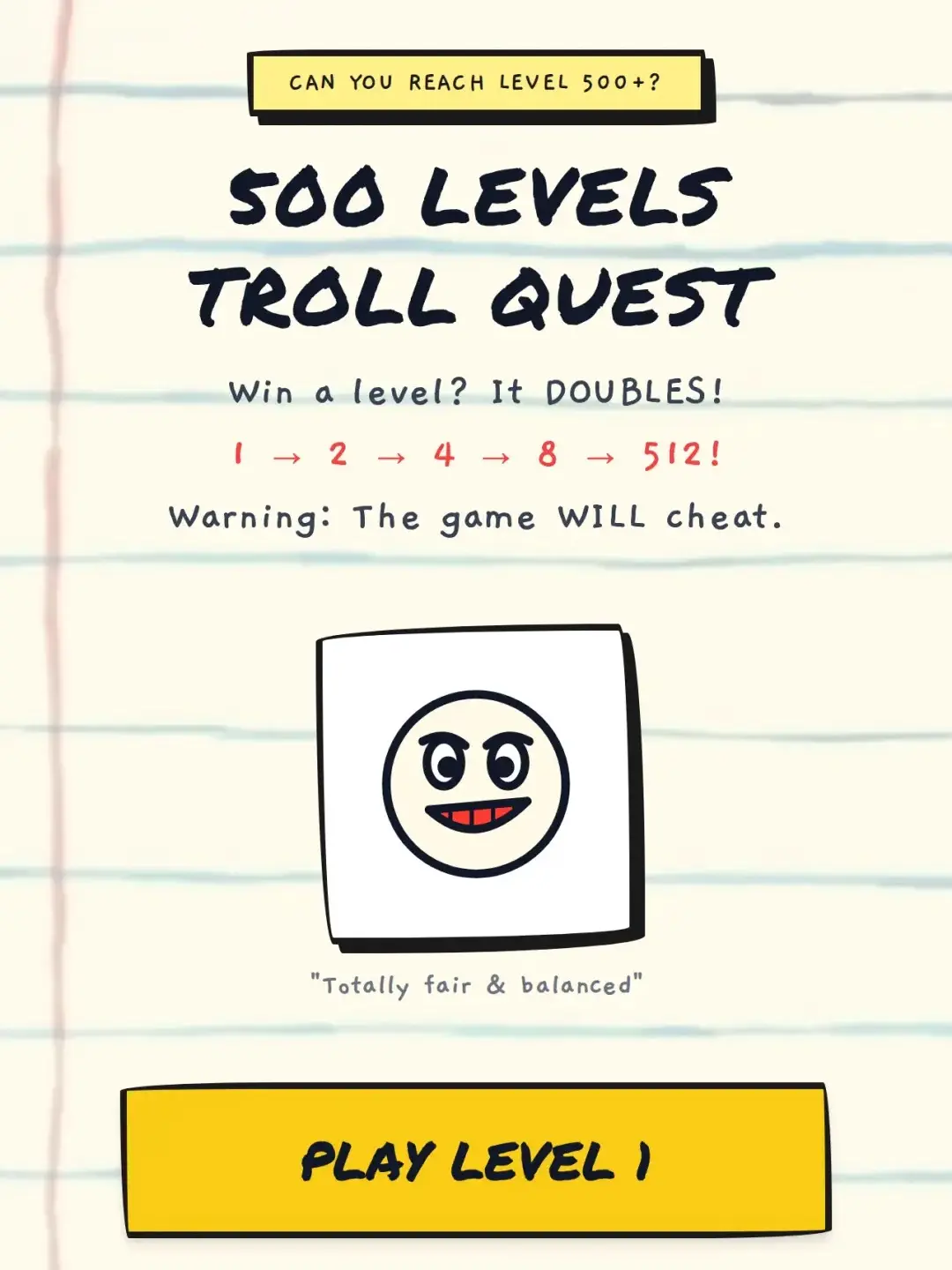 500 Levels Troll Quest cover