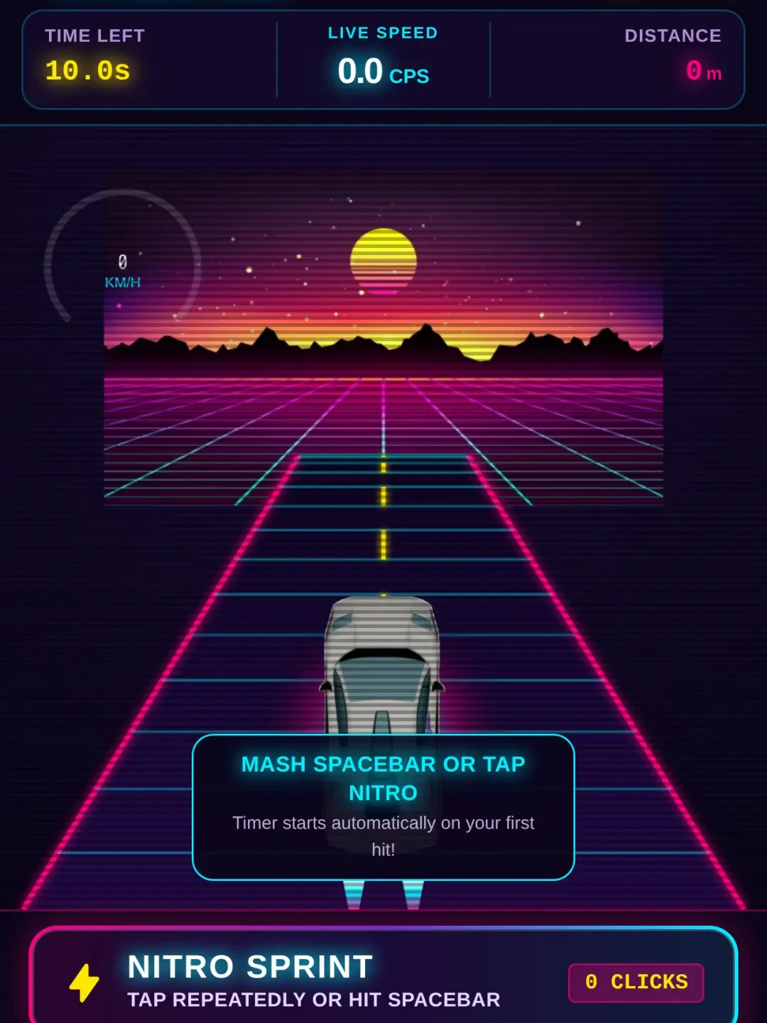 Spacebar Race - CPS Speed Test cover
