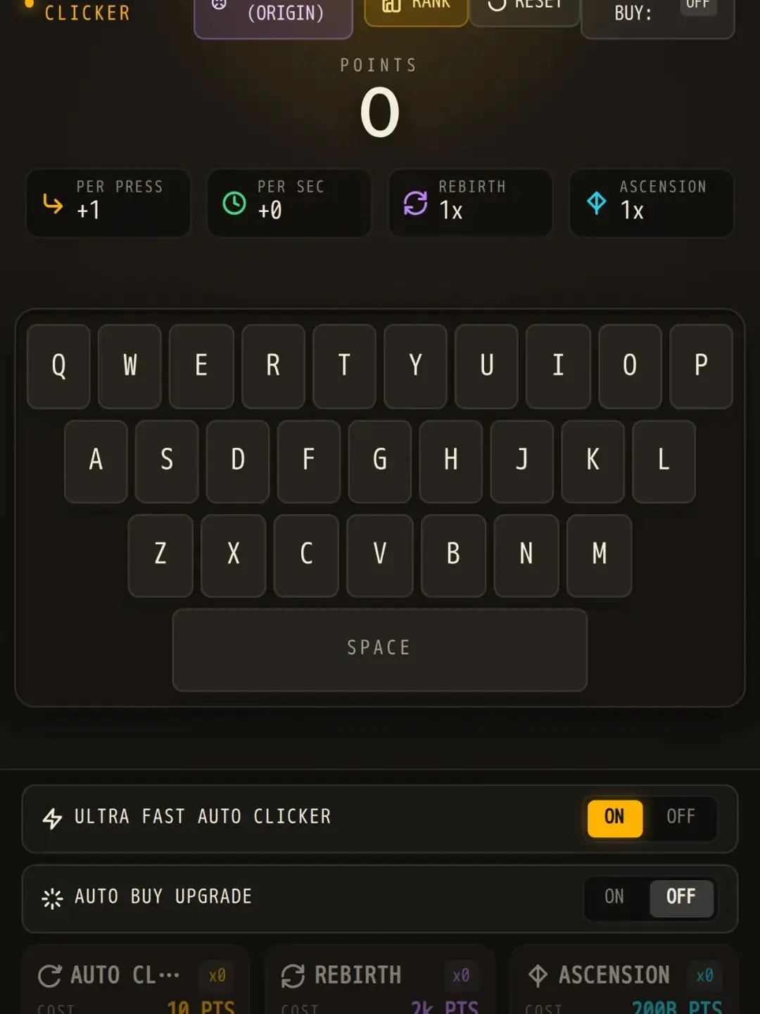 QWERTY CLICKER cover