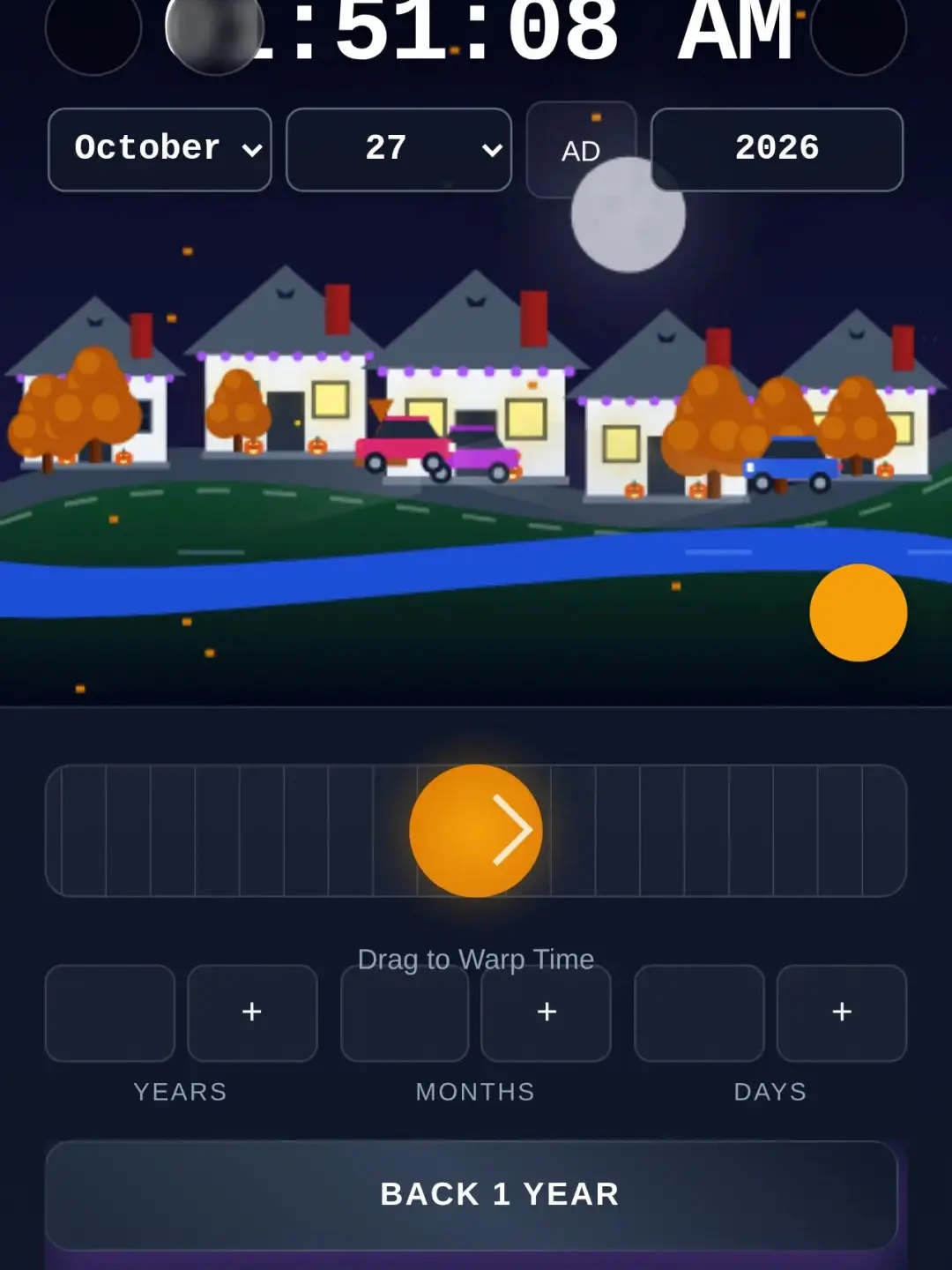 Cosmic Time-Travel Simulator with Holidays cover