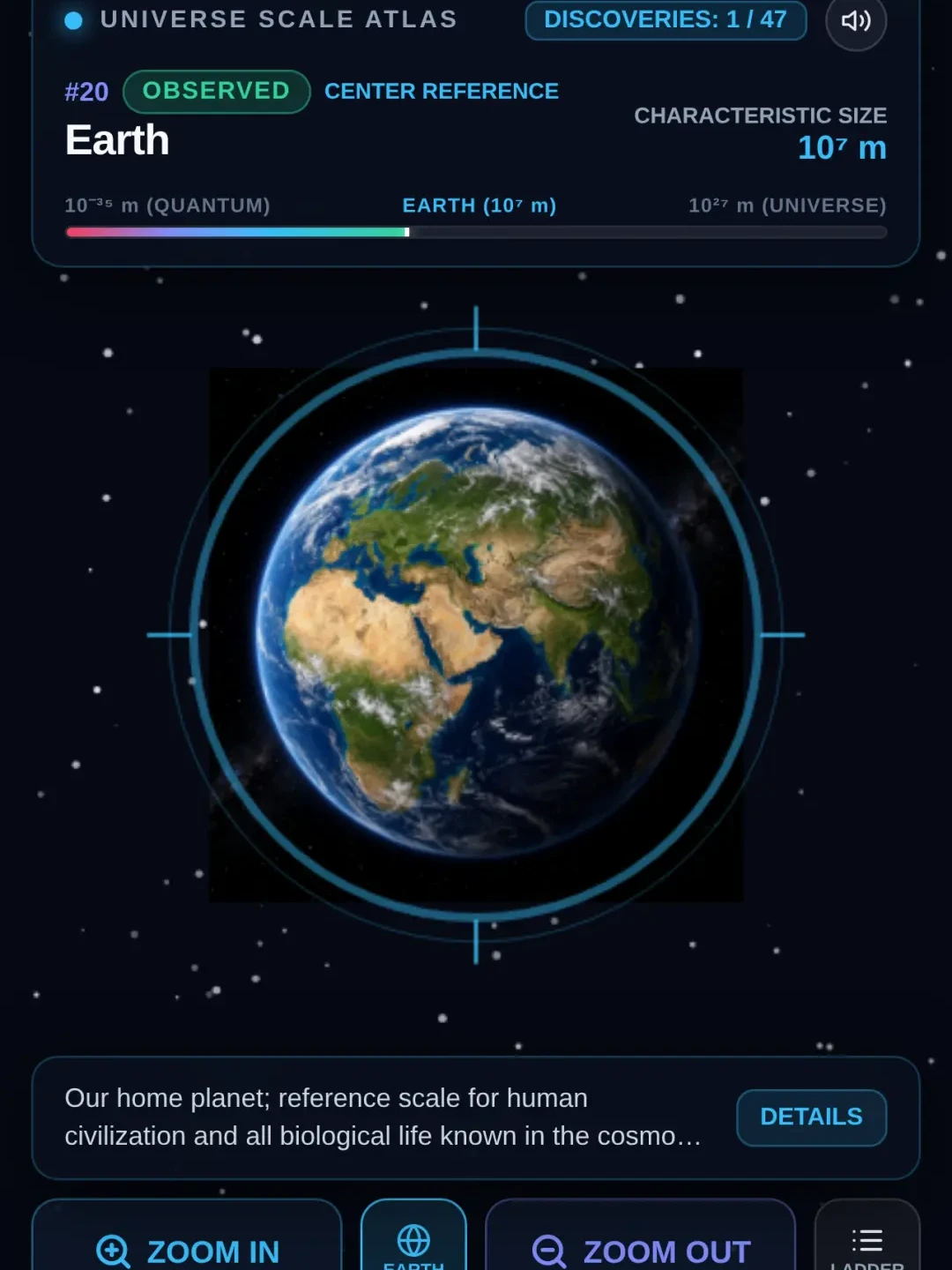 Cosmic Scale: Earth to Quantum and Observable Universe cover