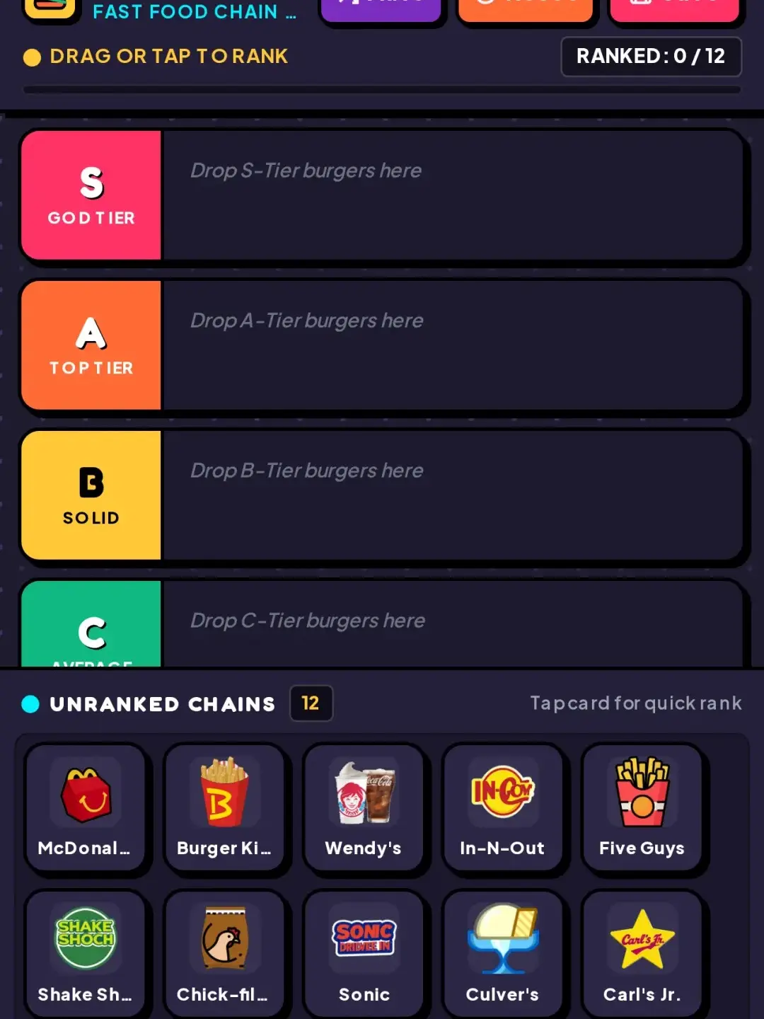 Burger Tier List Maker cover