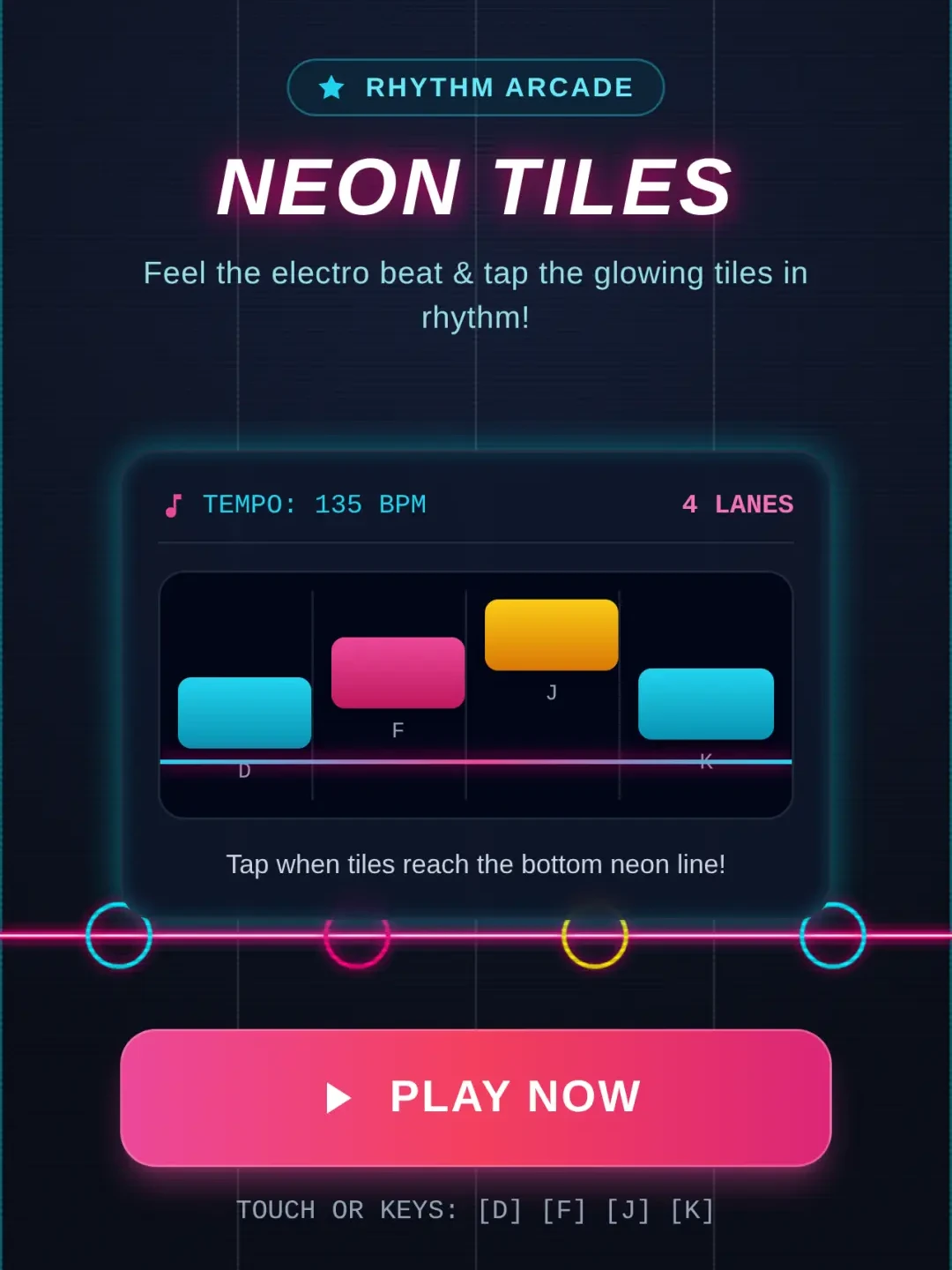 Neon Rhythm Tiles cover