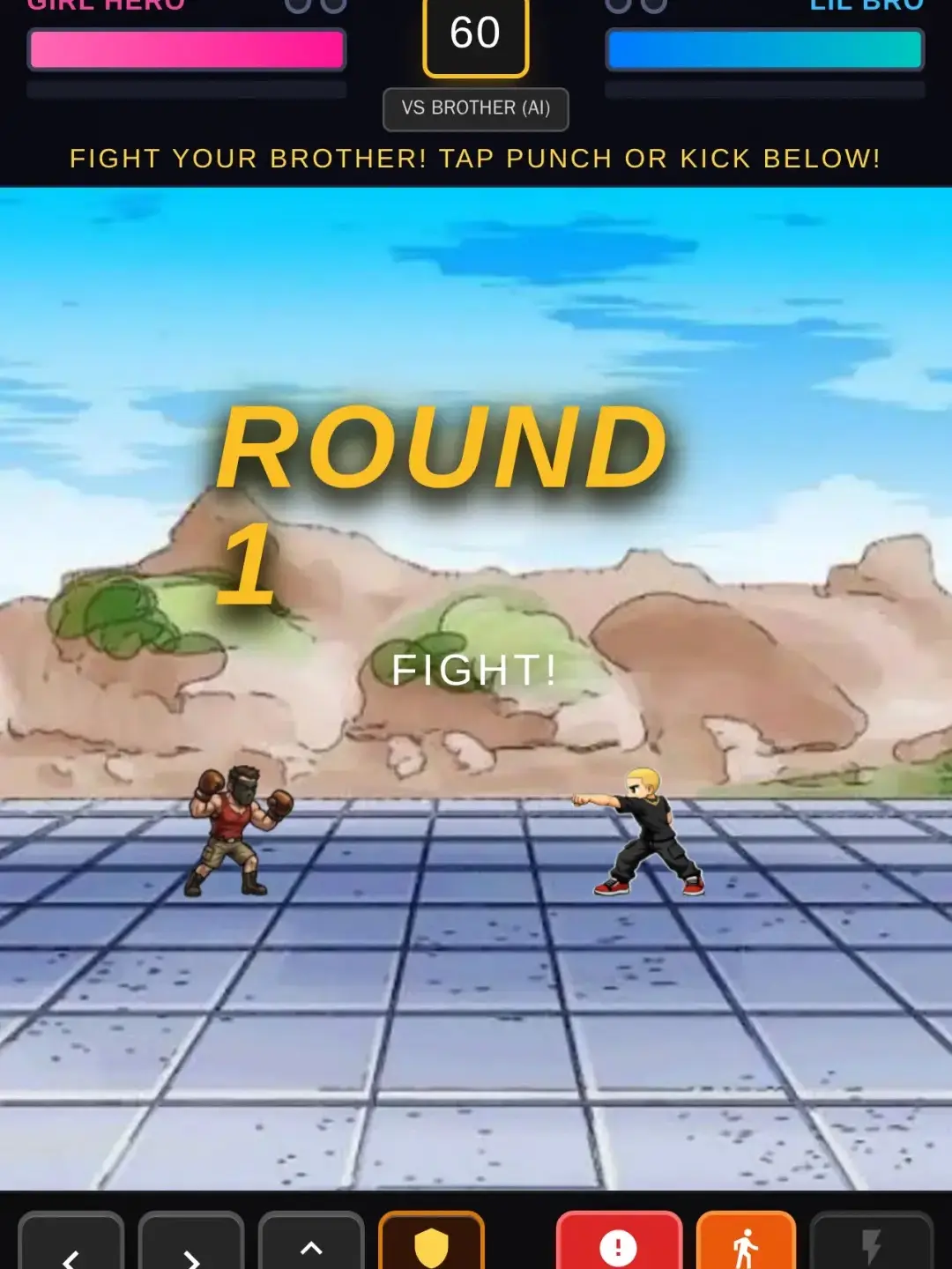 Brother Brawl - 2 Player Arcade Fighting cover