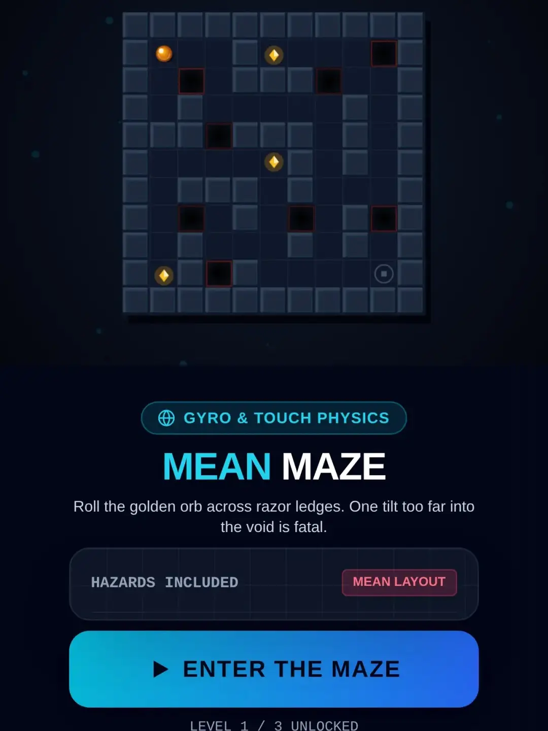 MEAN MAZE: TILT RUNNER cover