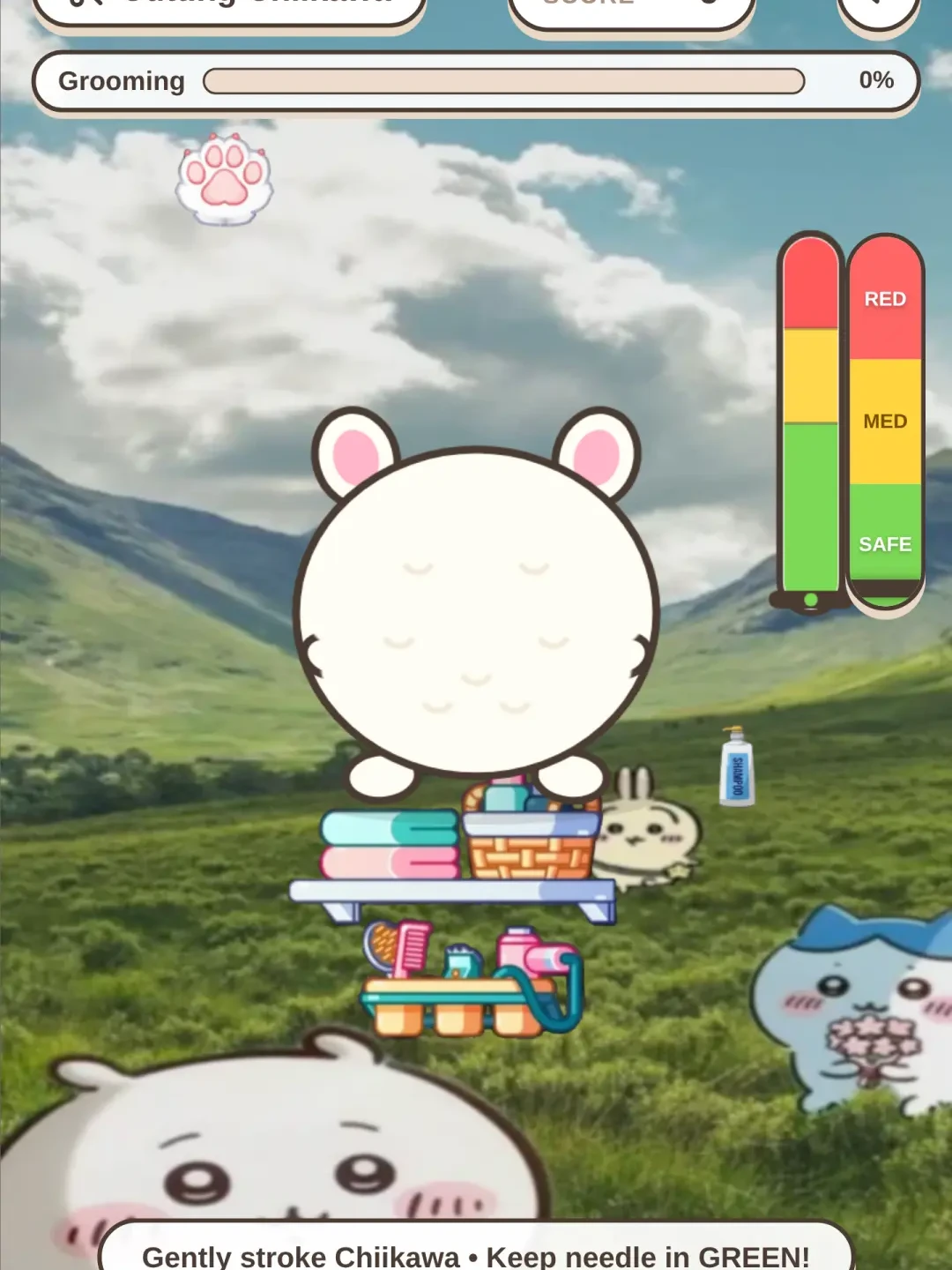 Cutting Chiikawa cover