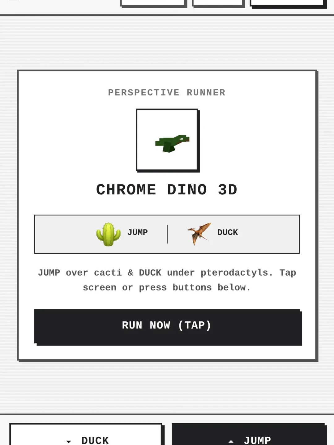 Dino 3D — Perspective Runner cover