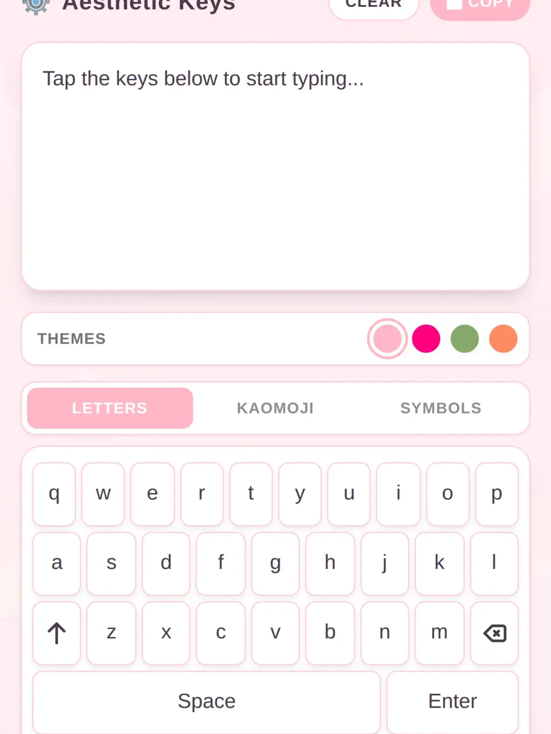 Aesthetic Keyboard cover