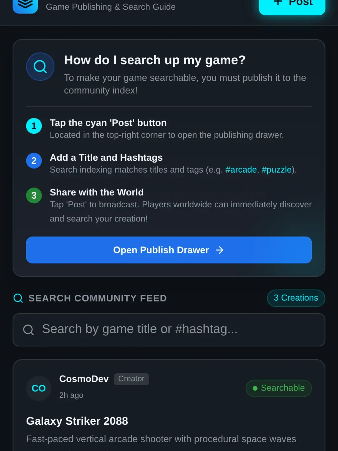 Creator Hub - How to Make Your Game Searchable cover