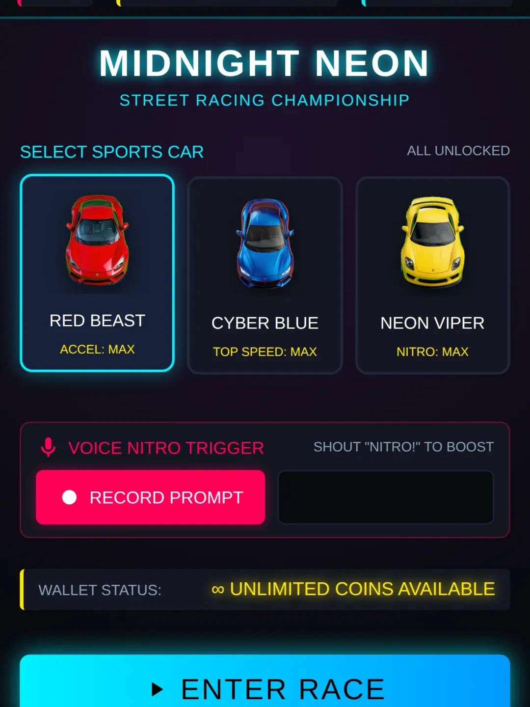 Midnight Neon: Street Racing cover