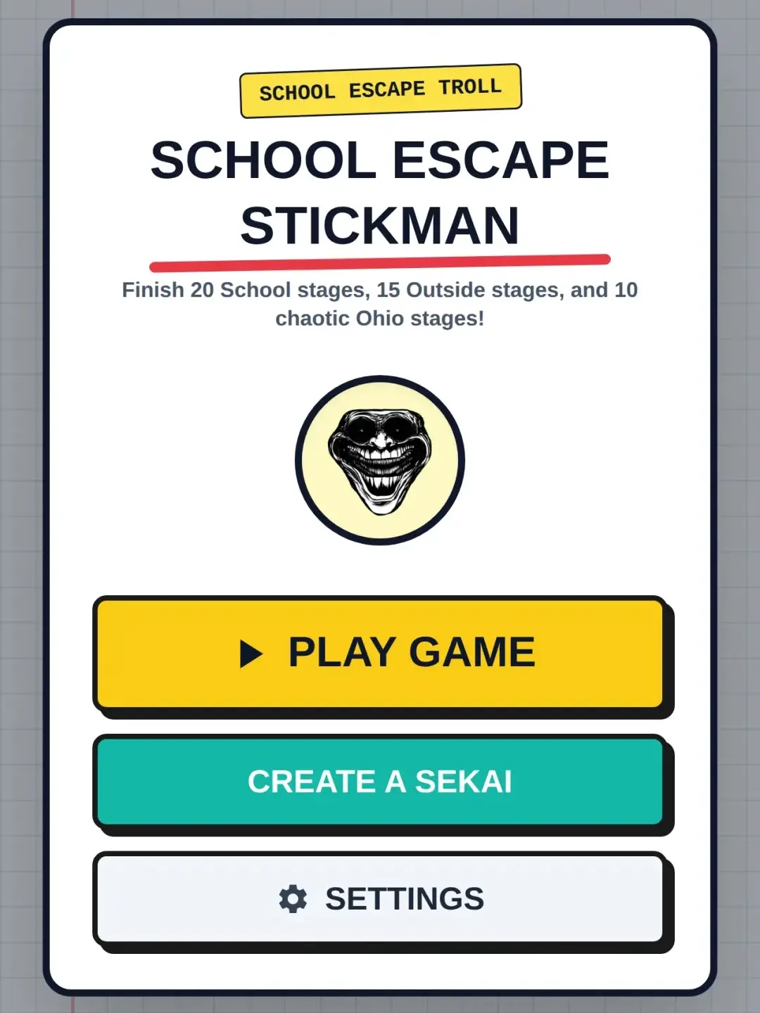 School Escape Troll Stickman cover