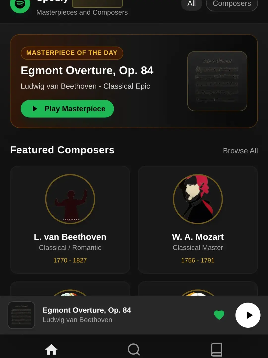 Classical Masterpieces - Spotify cover