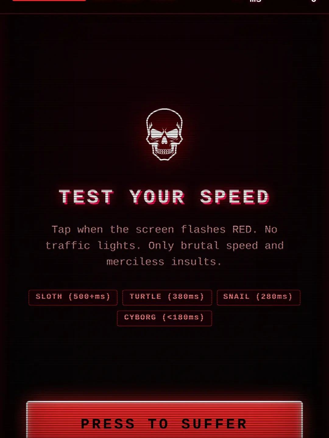 REFLEX PURGE // BRUTAL REACTION TEST cover