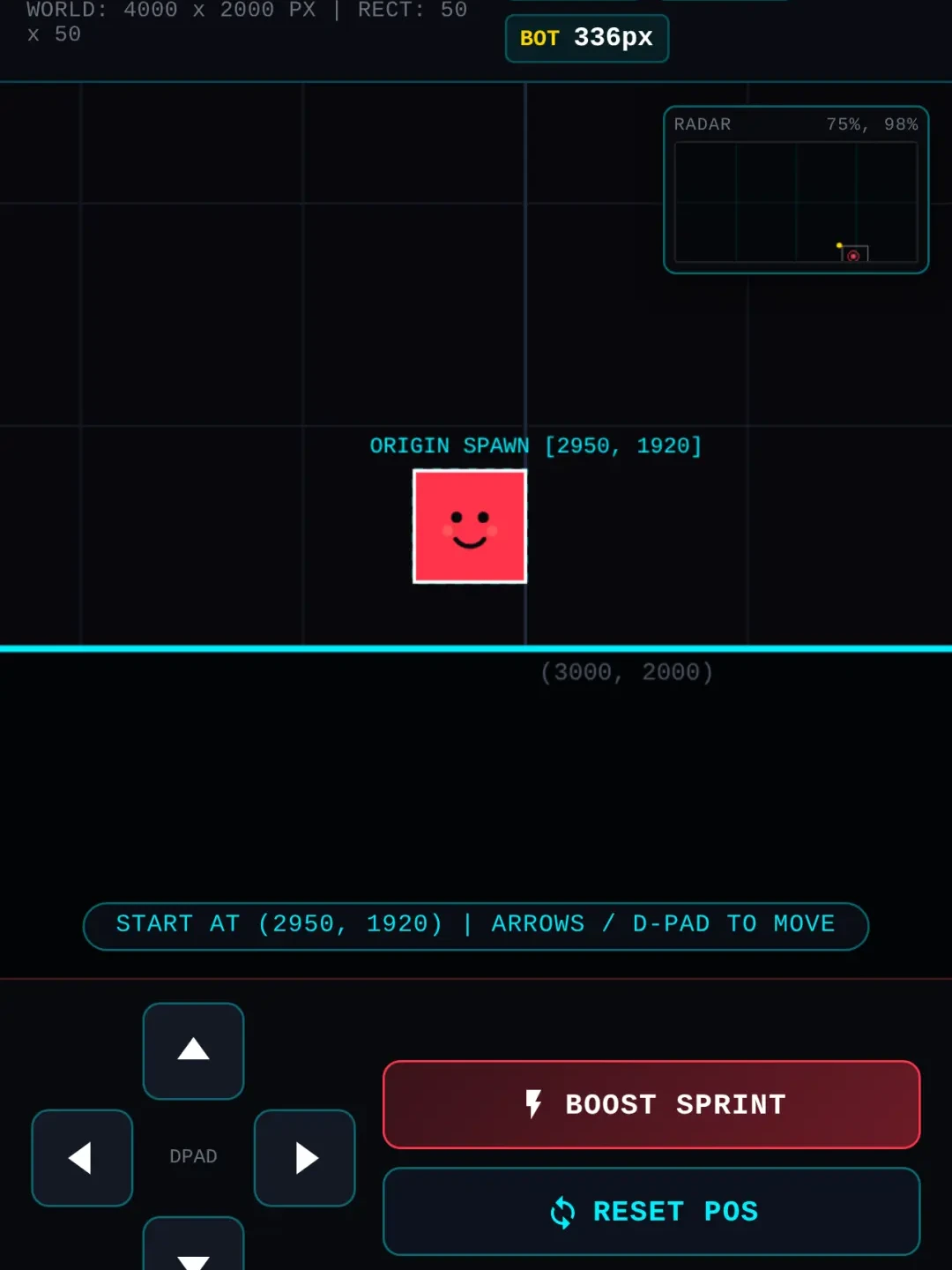 Pygame 4000x2000 Coordinate Explorer cover