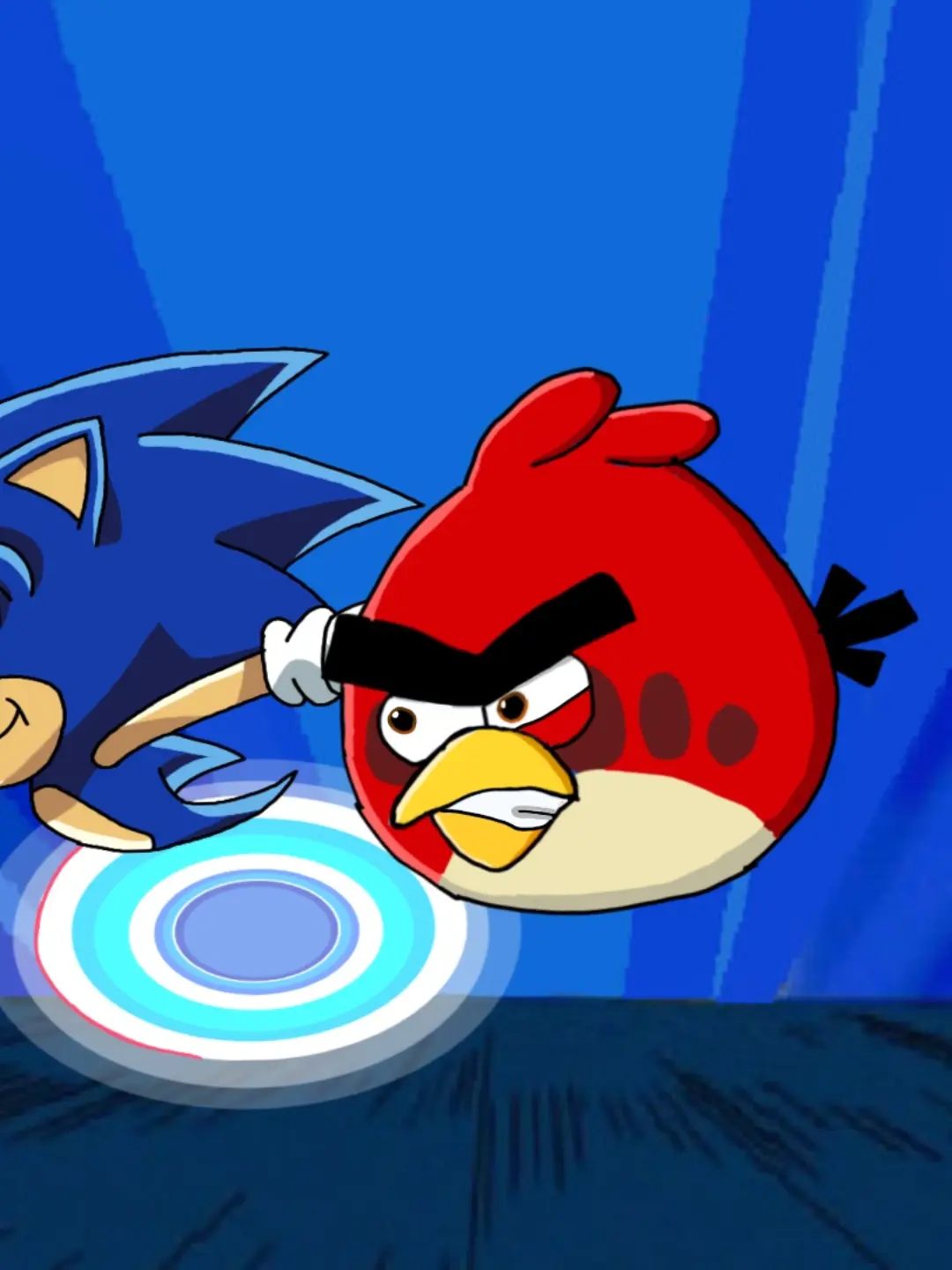 Sonic Angry birds X: the game cover