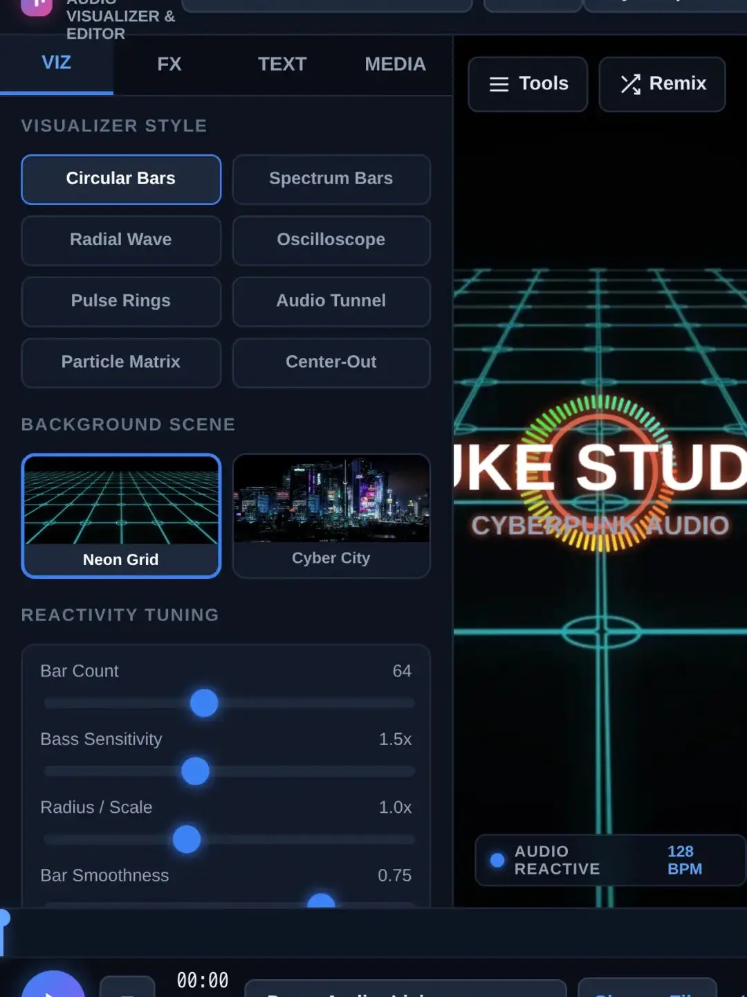 Luke Studio — Music Visualizer & Video Editor cover