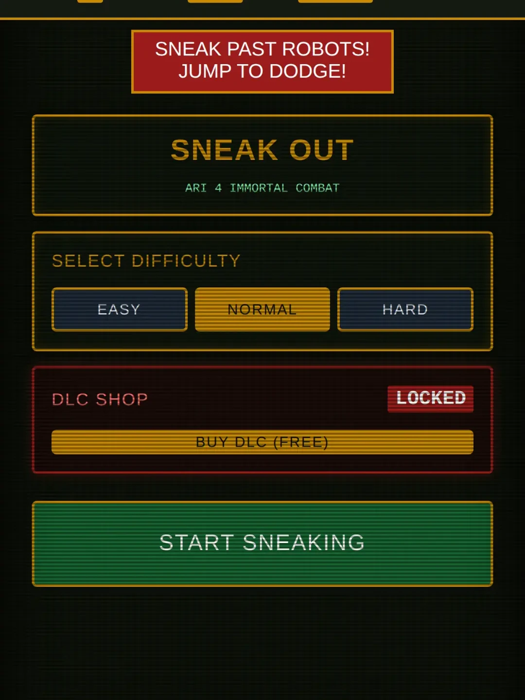SNEAK OUT: ARI 4 IMMORTAL COMBAT cover