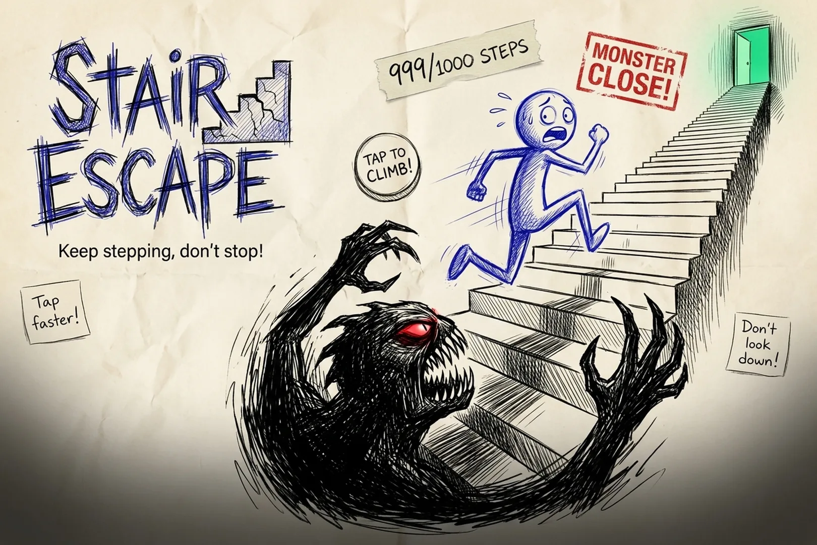 Stair Escape: Stickman Chase