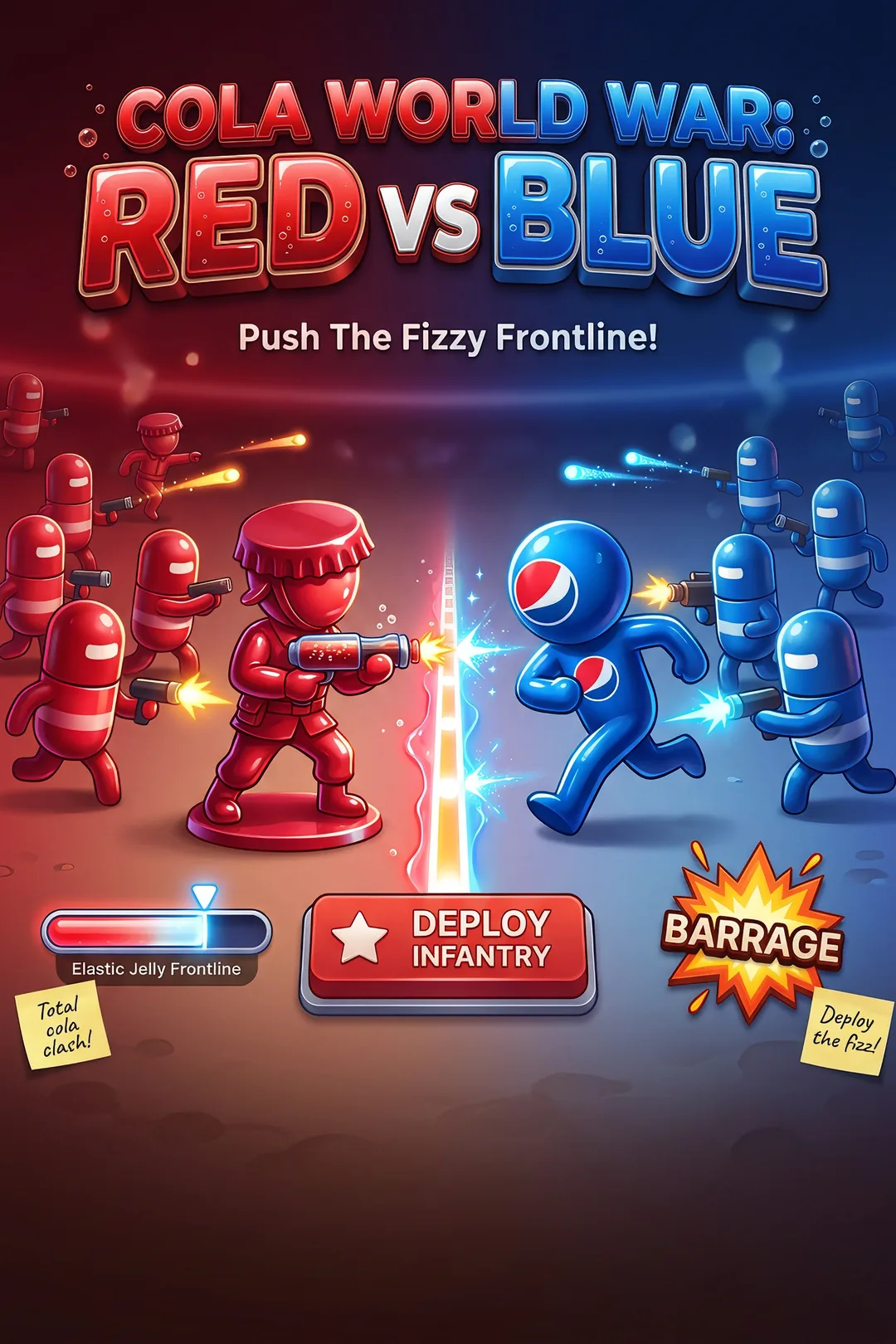 COLA WORLD WAR: RED VS BLUE