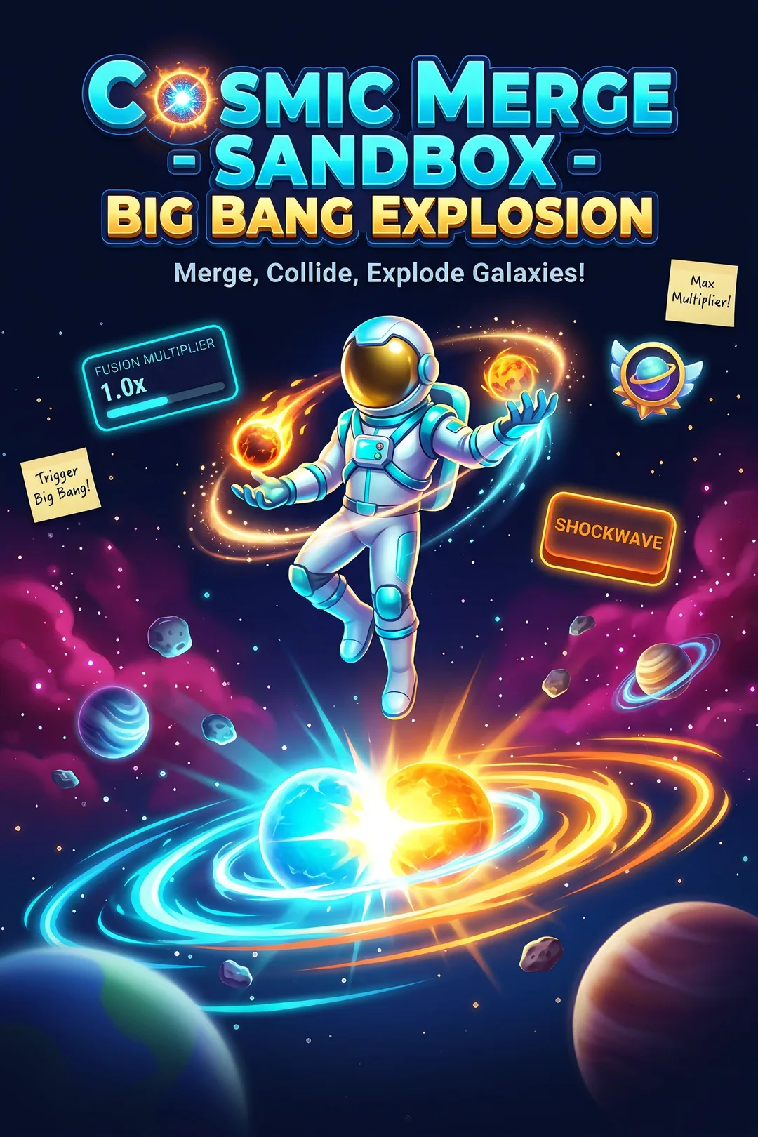 Cosmic Merge Sandbox - Big Bang Explosion