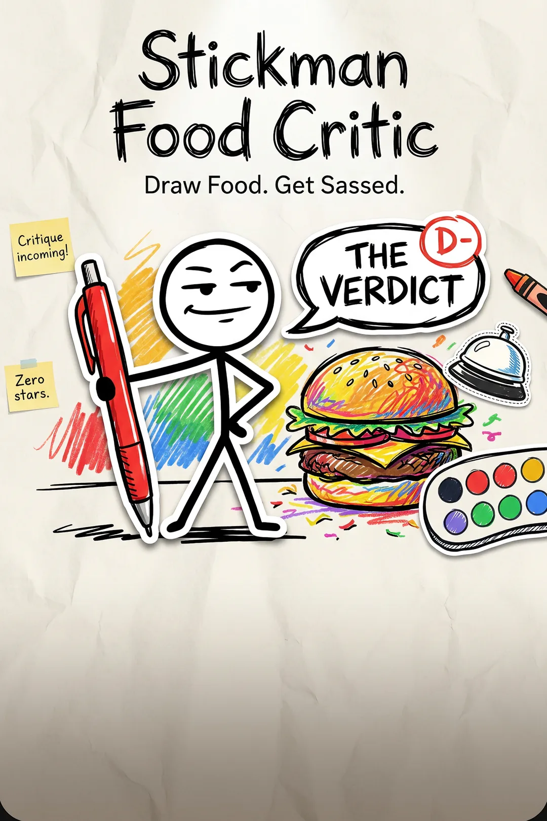 Stickman Food Critic