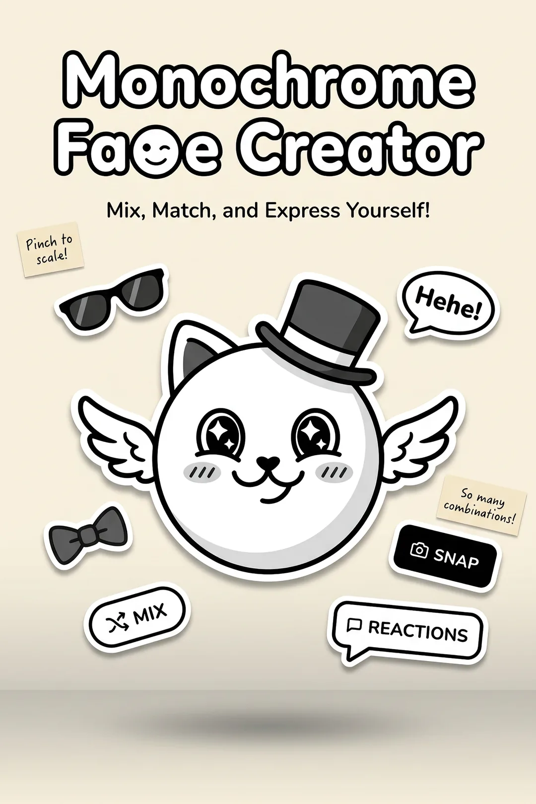Monochrome Face Creator