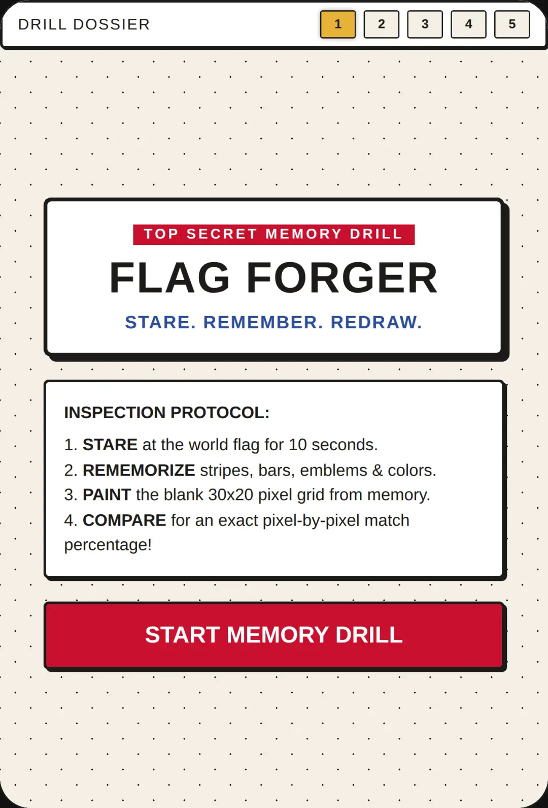 FLAG FORGER — Stare, Remember, Redraw cover
