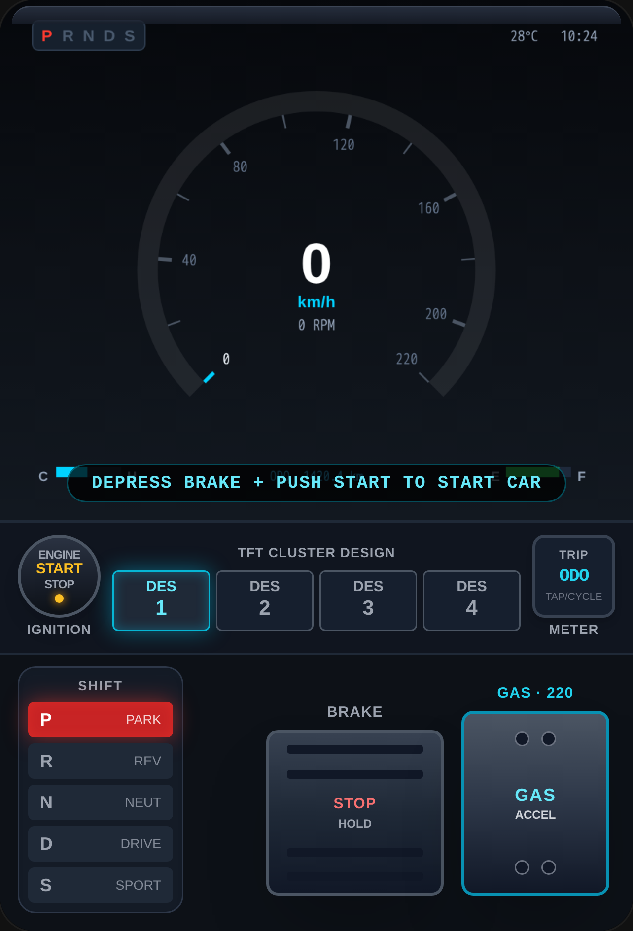 2024 Toyota Raize Speedometer Simulator cover