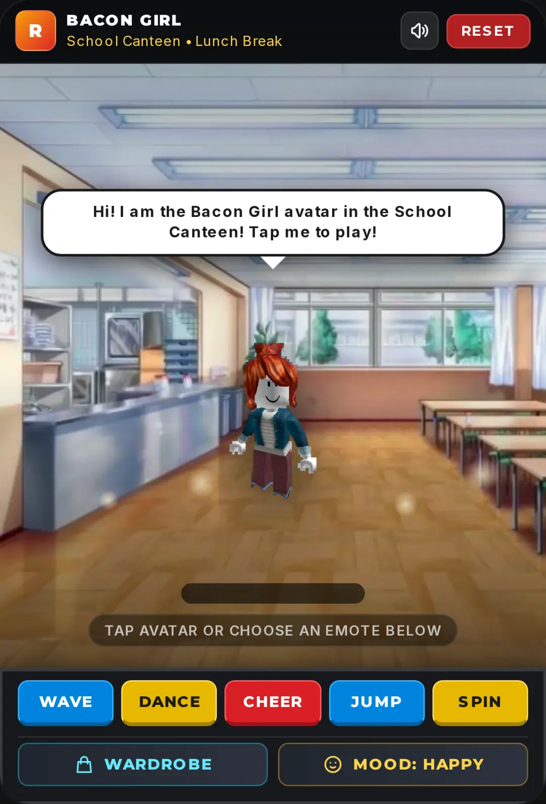 Roblox Bacon Girl - School Canteen cover