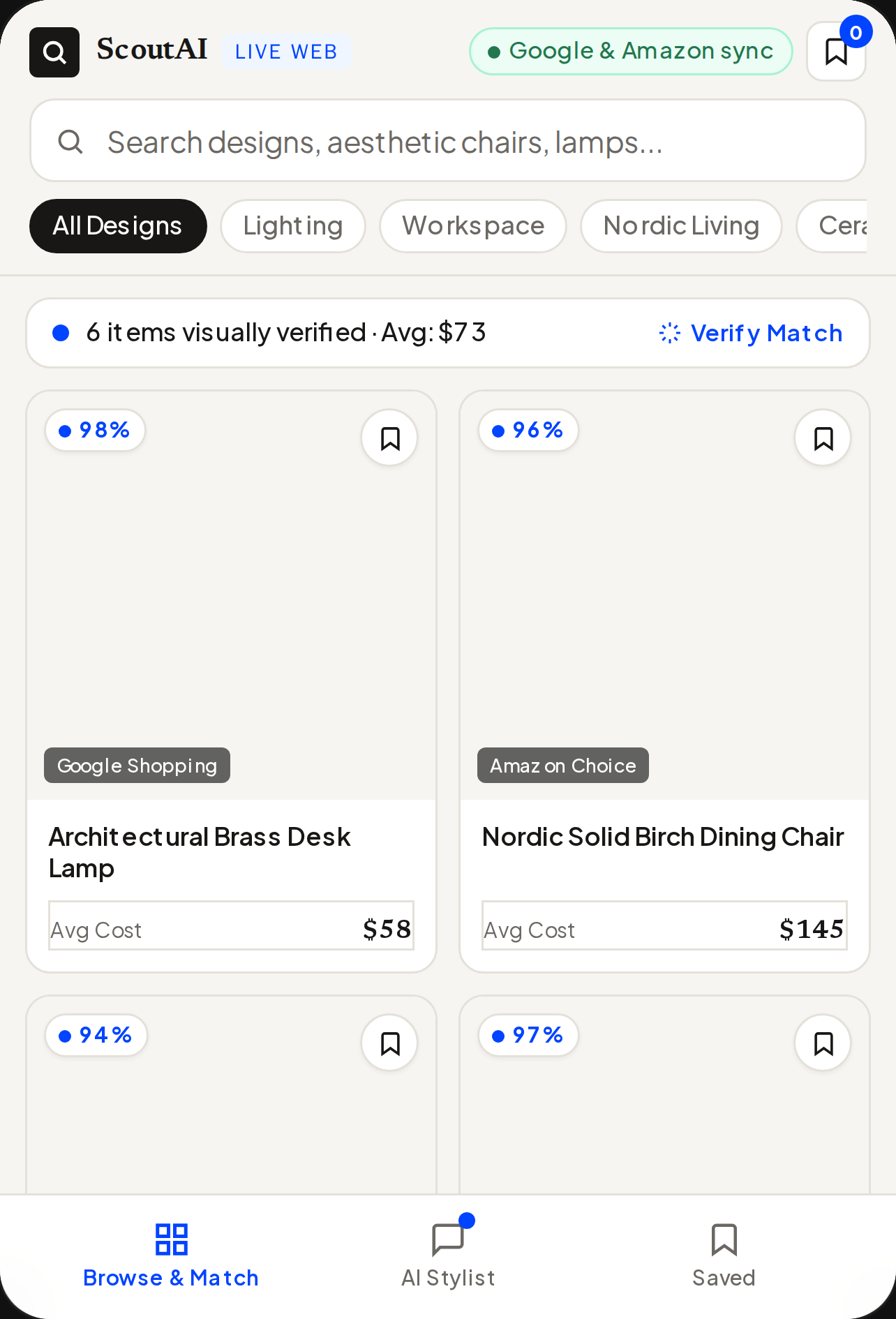 ScoutAI · Google & Amazon Visual Matcher cover
