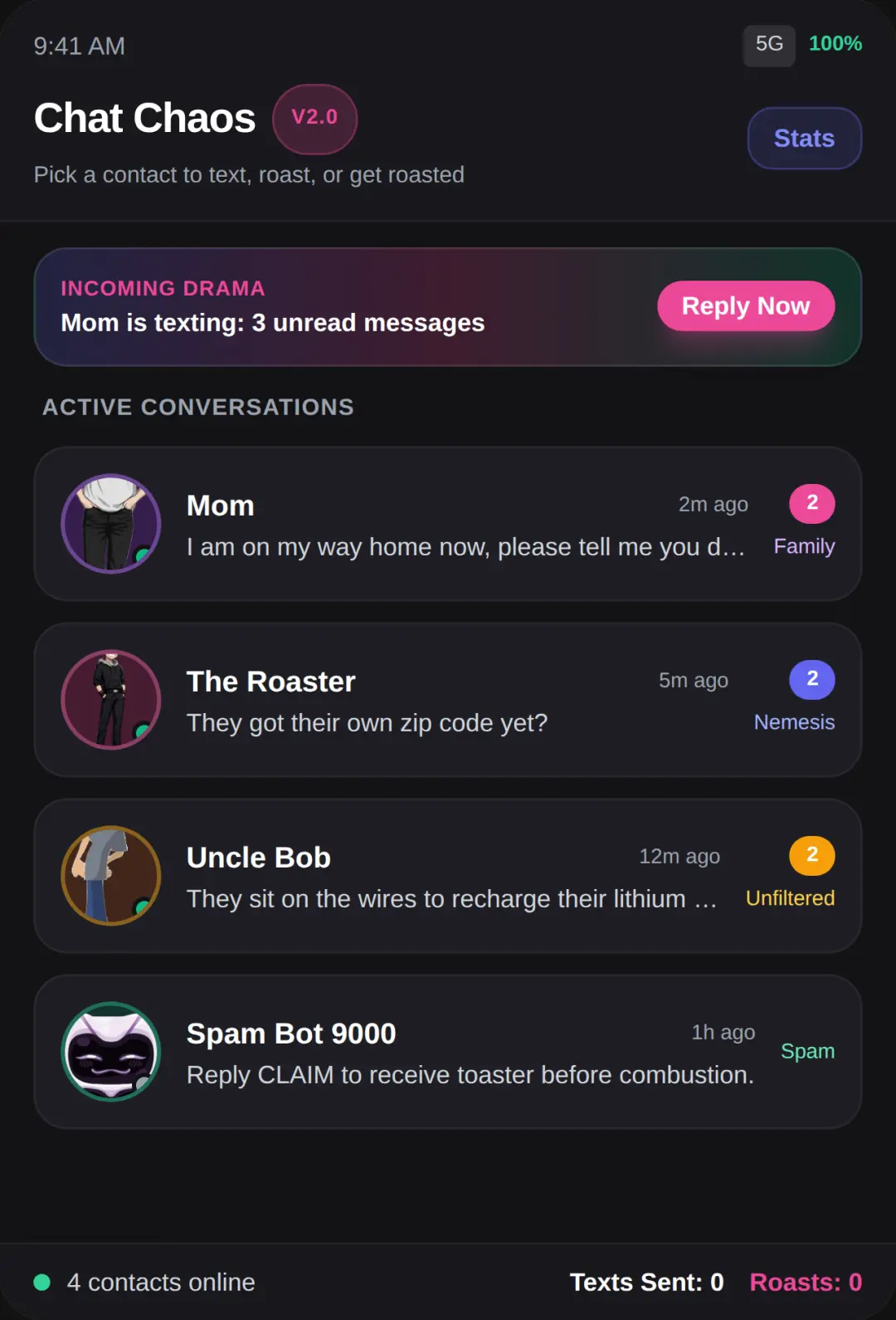 Chat Chaos: The Roasted Phone cover