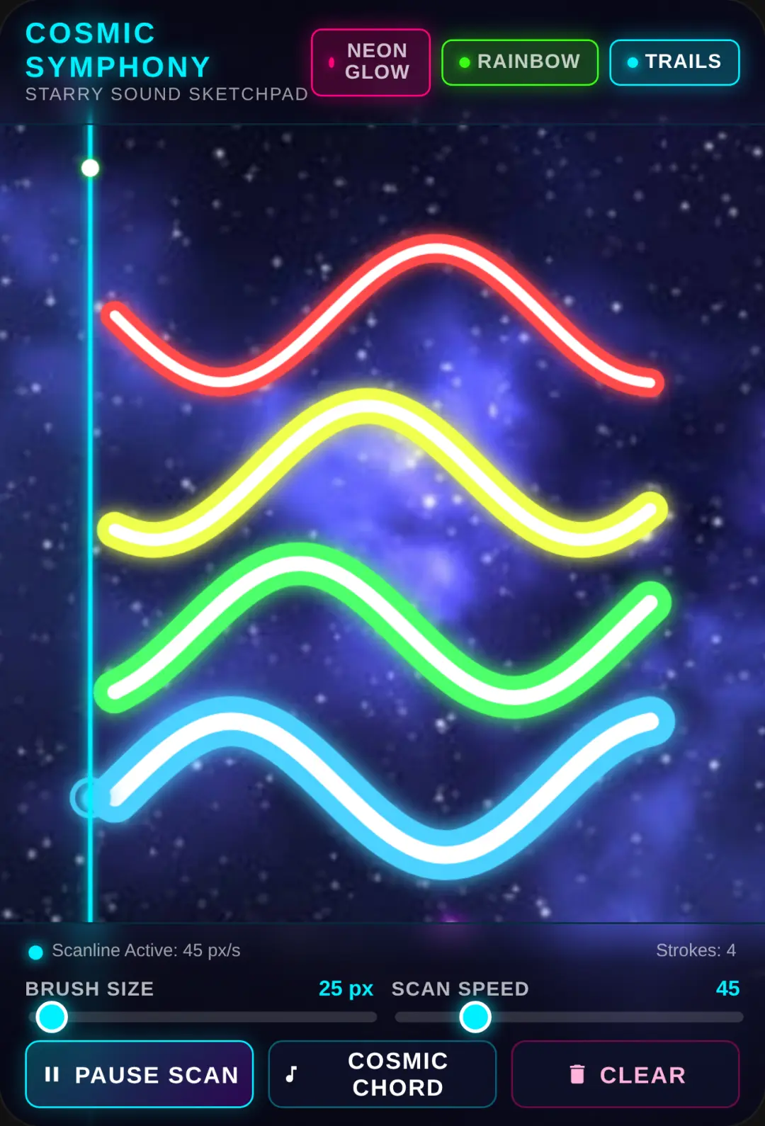 Cosmic Symphony Sketchpad cover