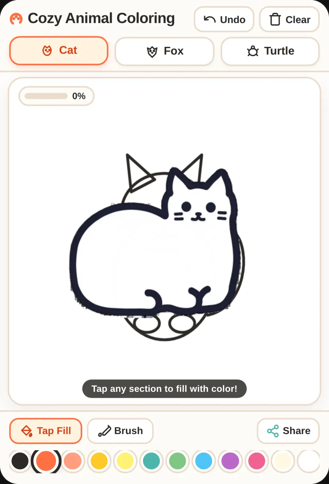 Animal Cozy Coloring cover