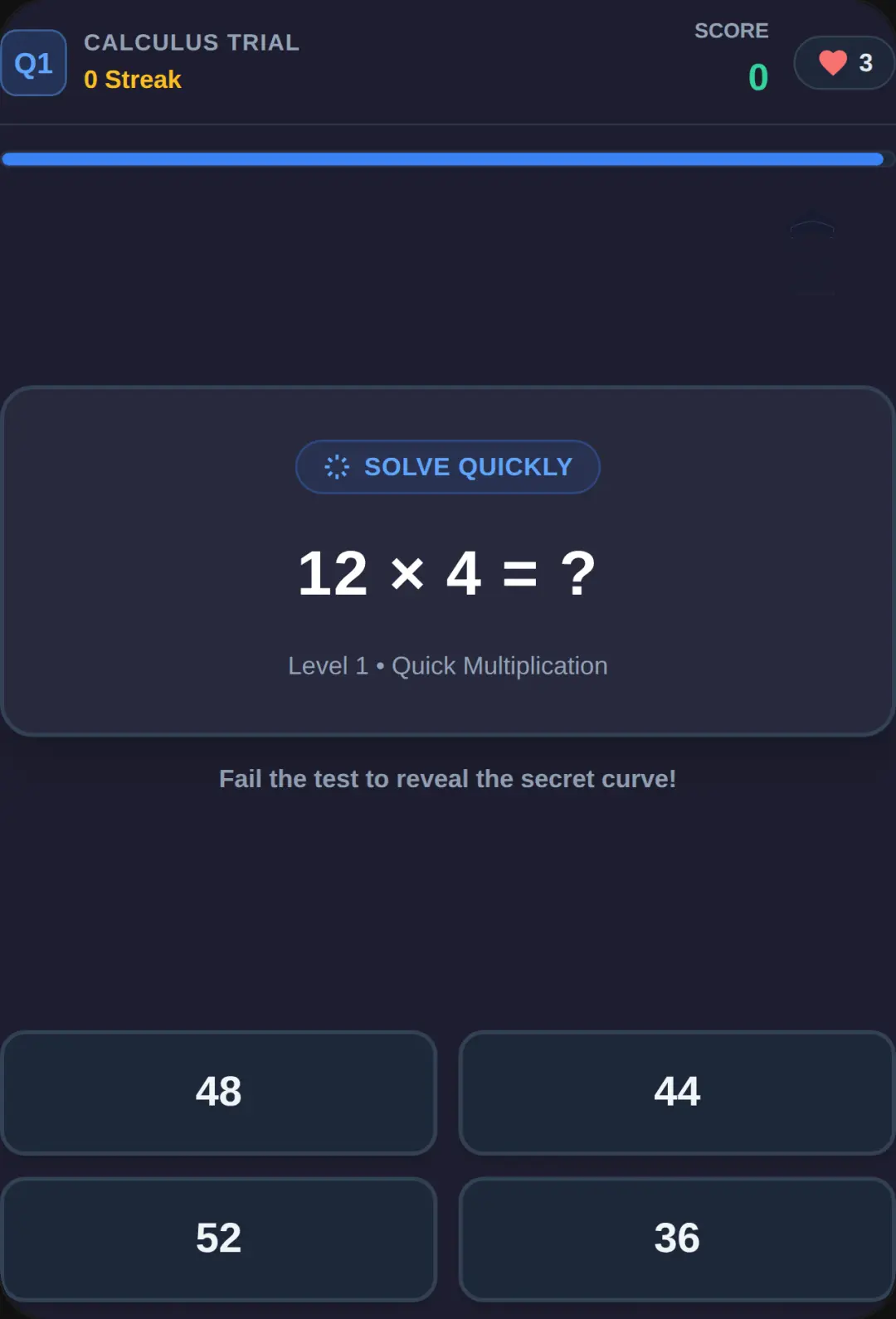 Math Quiz - The A- Guarantee you cant beat this cover