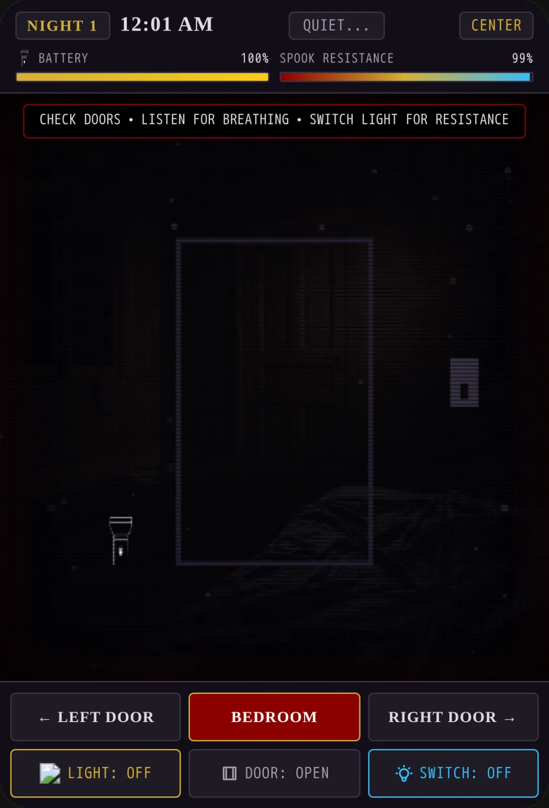 Tip do not flash the lights at the monsters cover