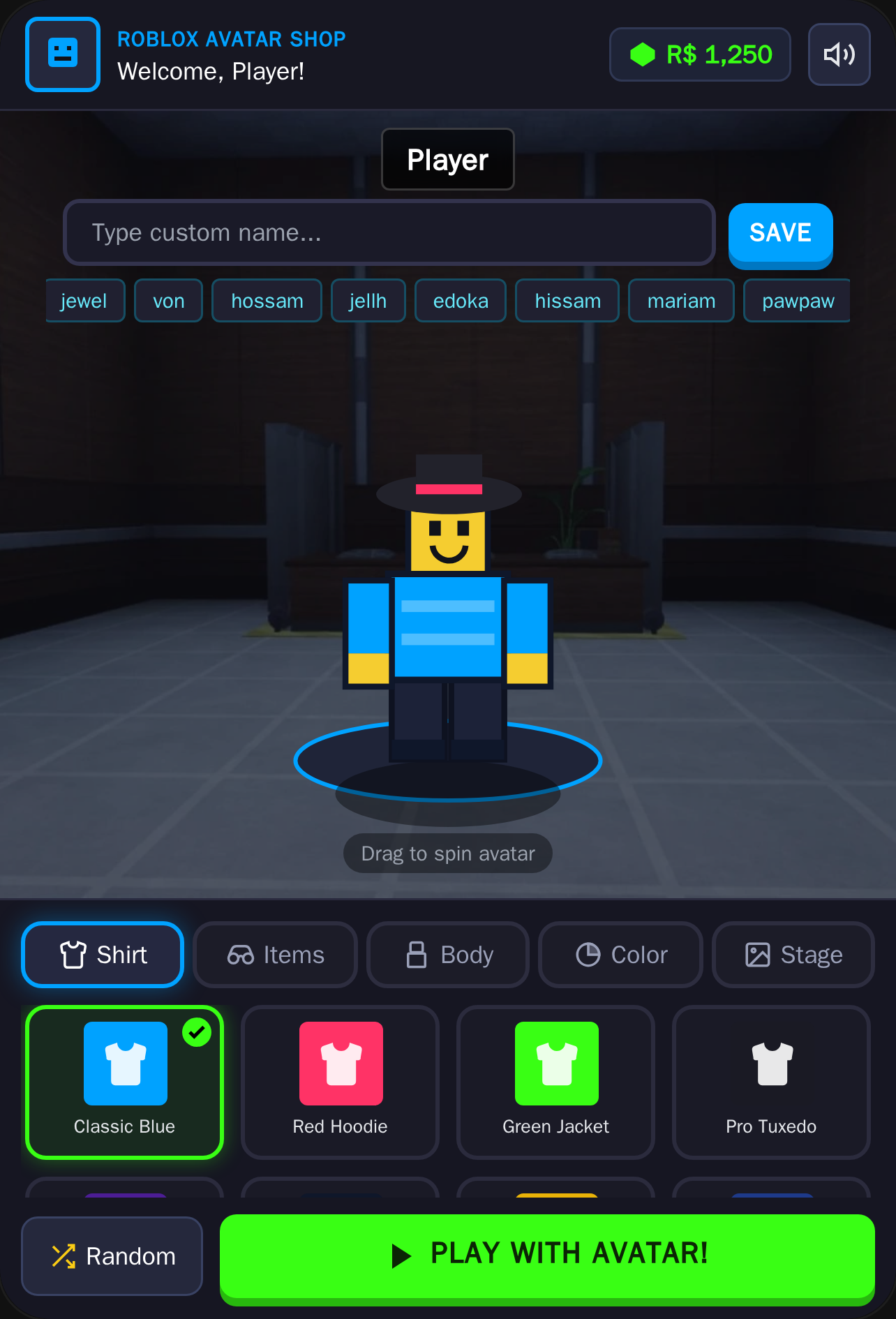 Roblox Avatar Shop & Play cover