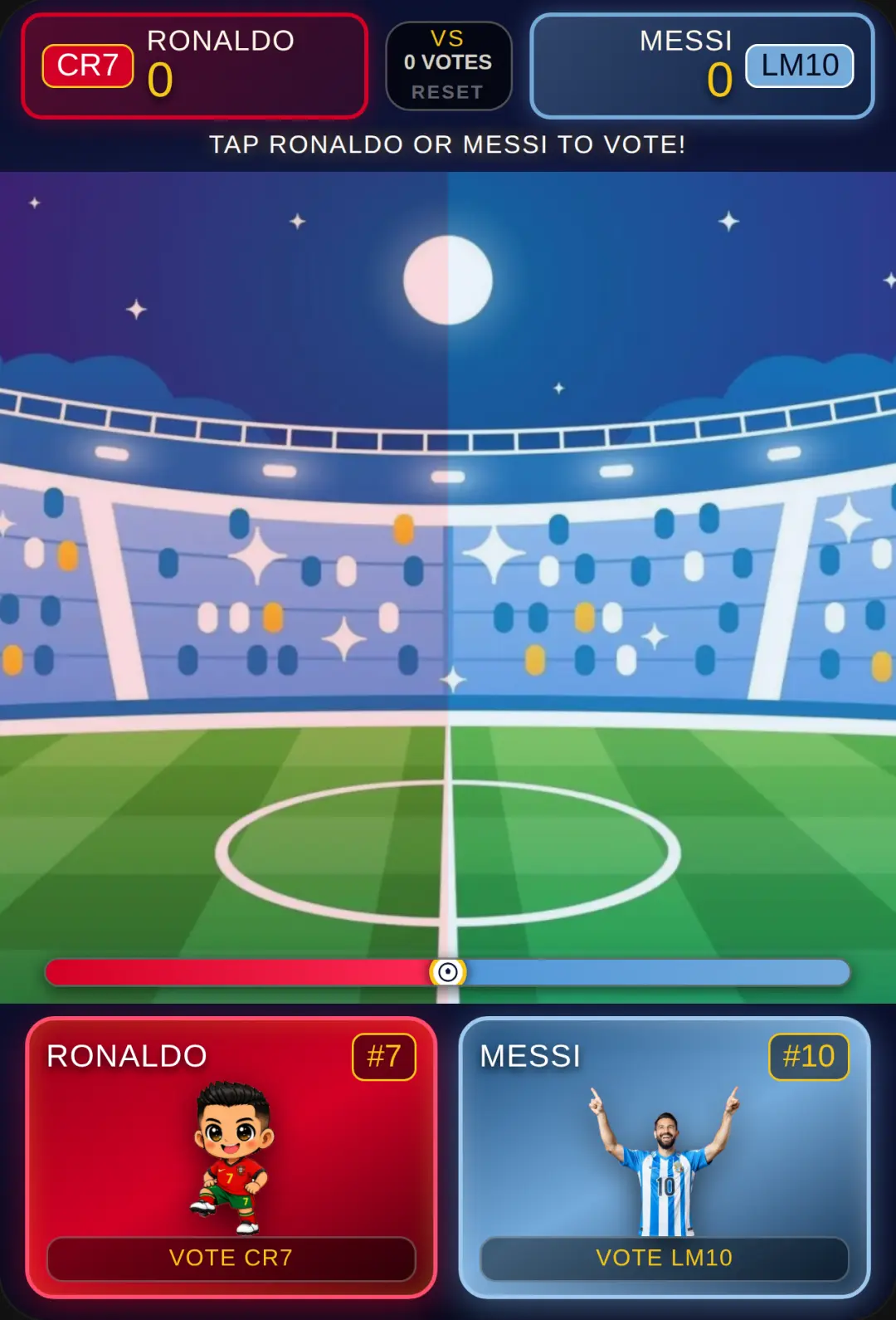 Ronaldo vs Messi please vote Ronaldo cover