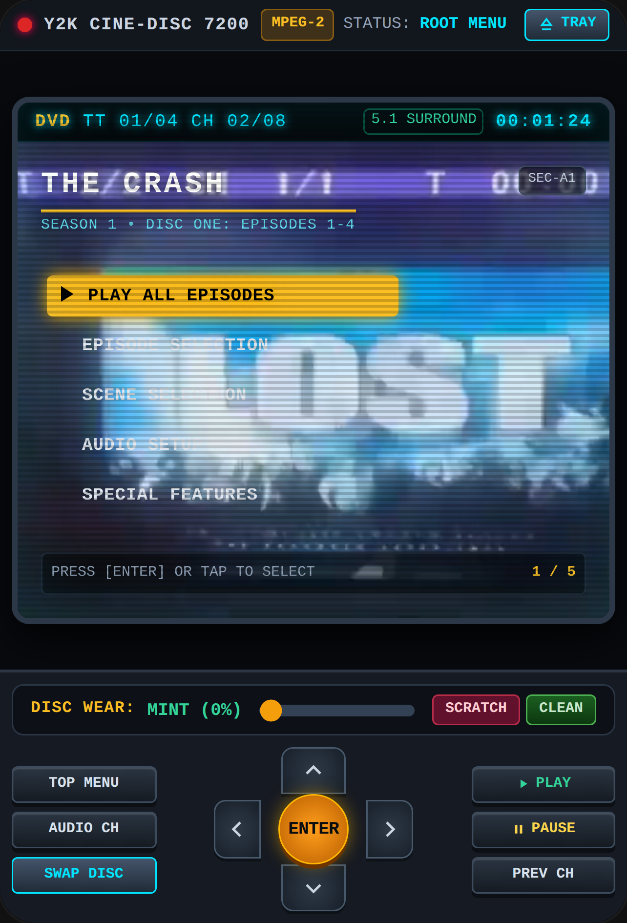 DVD Menu Simulator: Corrupted Disc cover