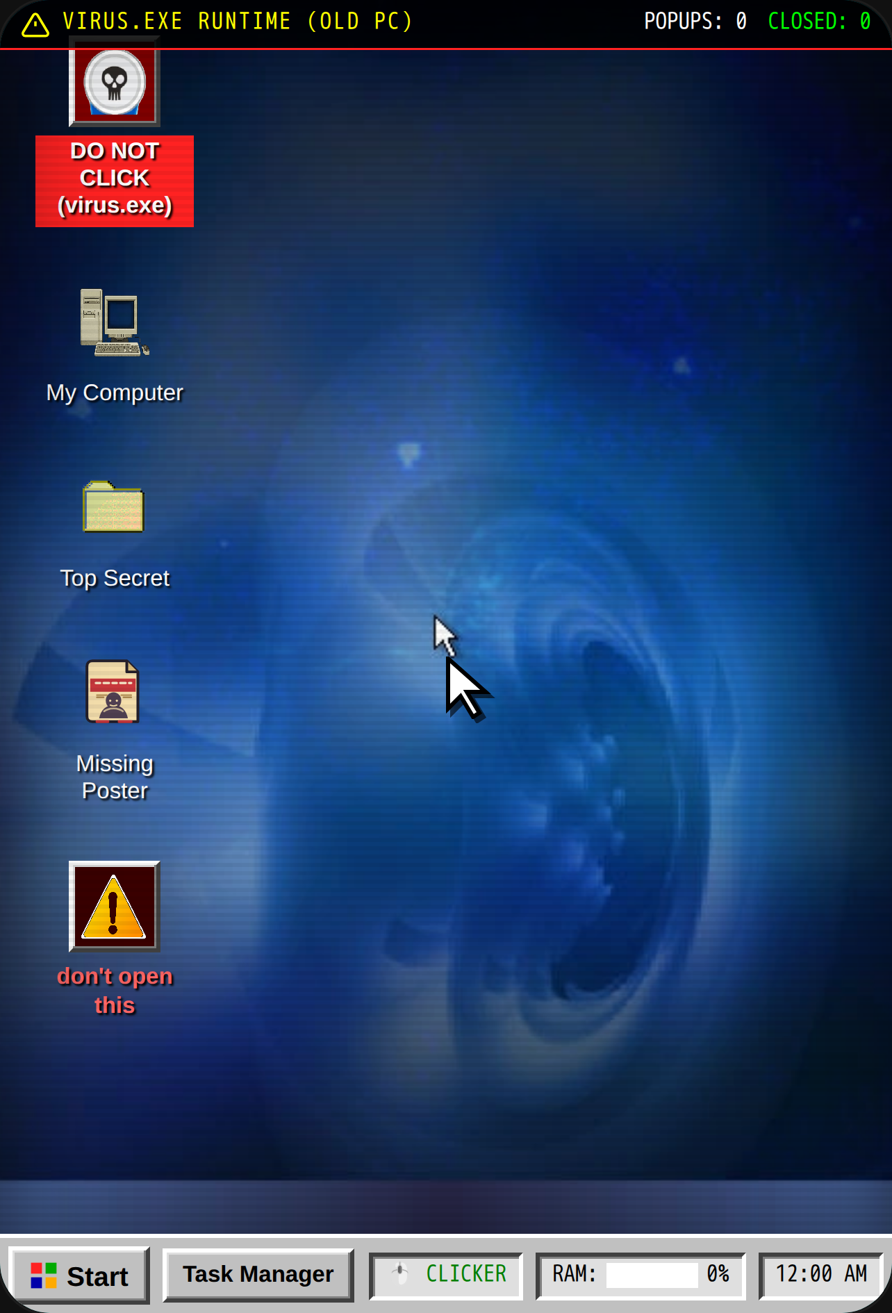 virus exe game cover