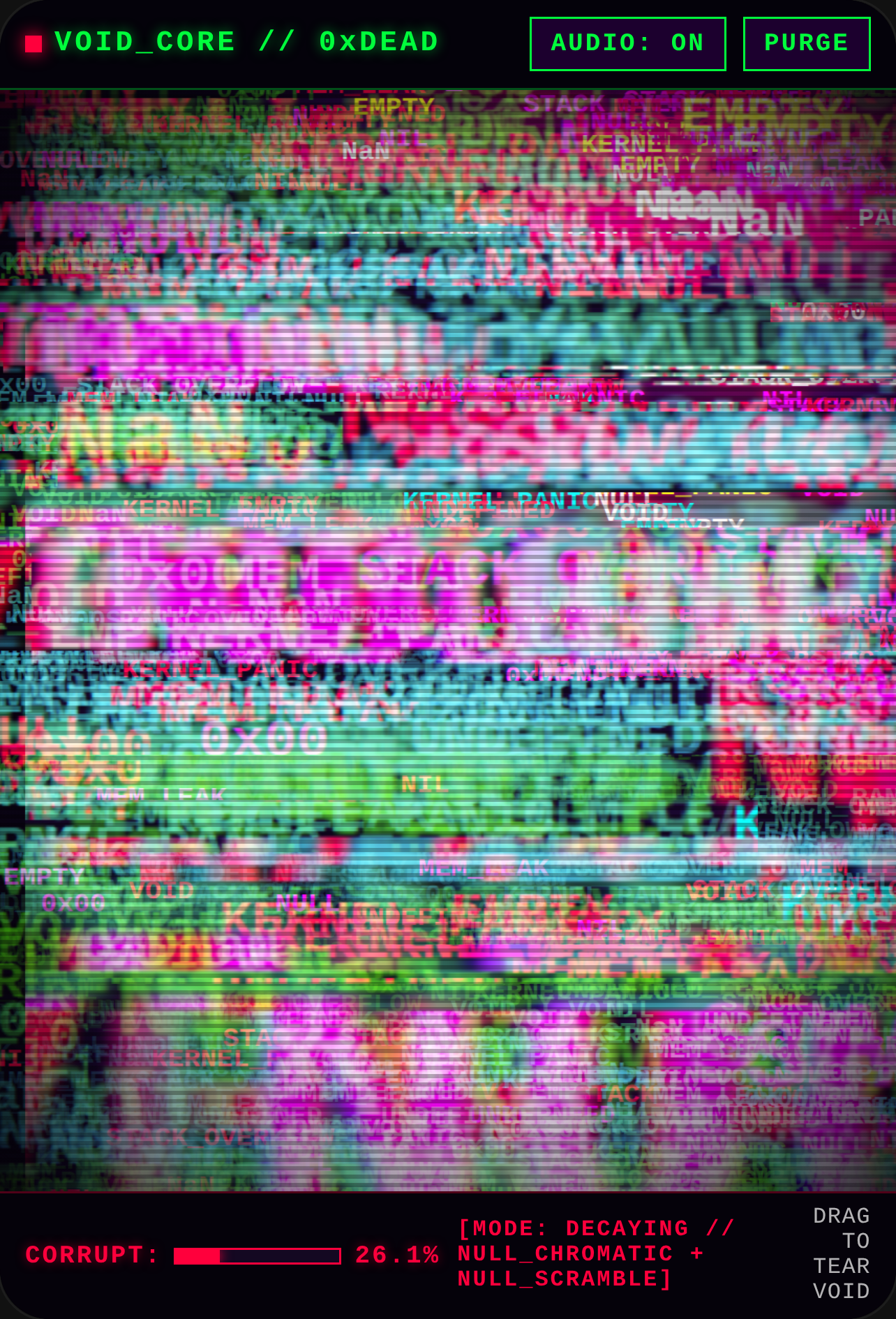 HEXADECIMAL VOID // END END END ur end is here cover