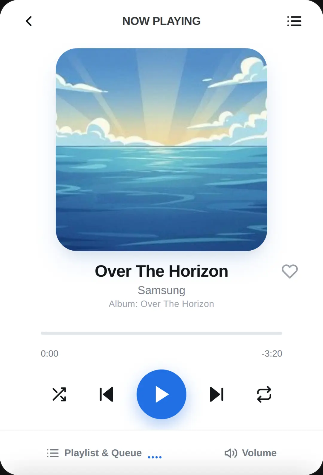 Samsung Music - Over The Horizon cover