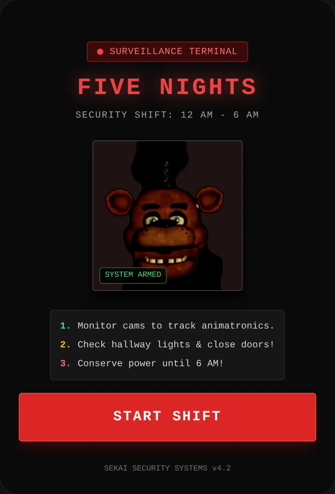 Five Nights Security Office cover