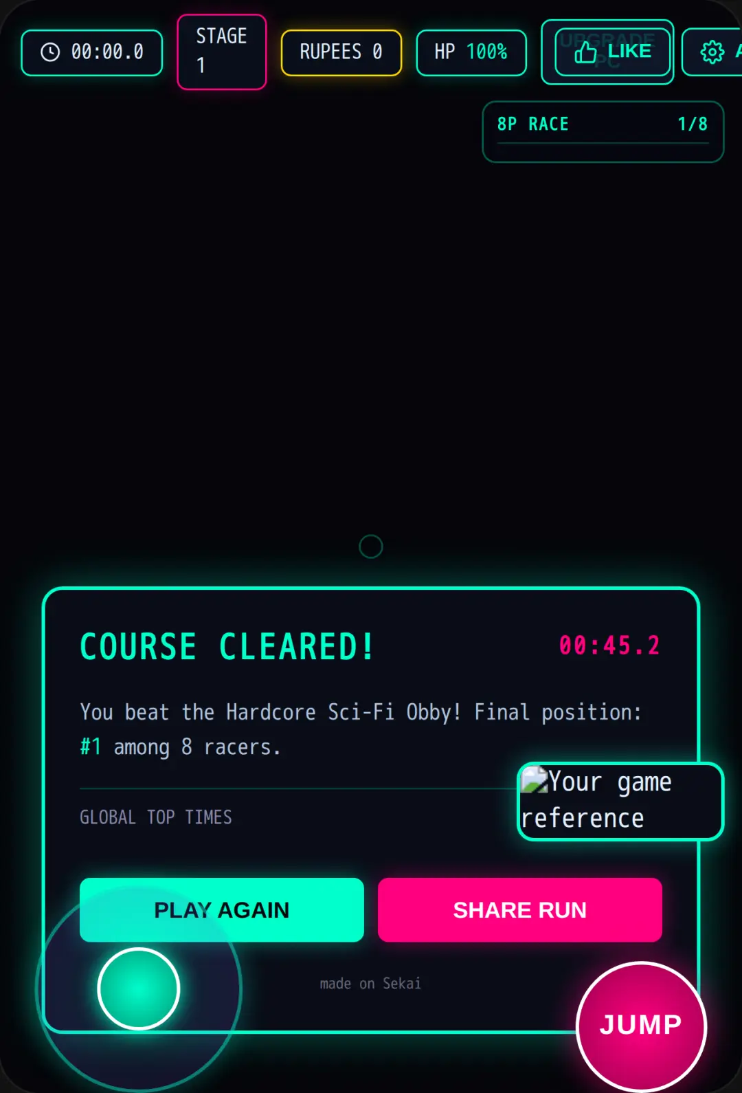 Neon Sci-Fi Obby 3D cover