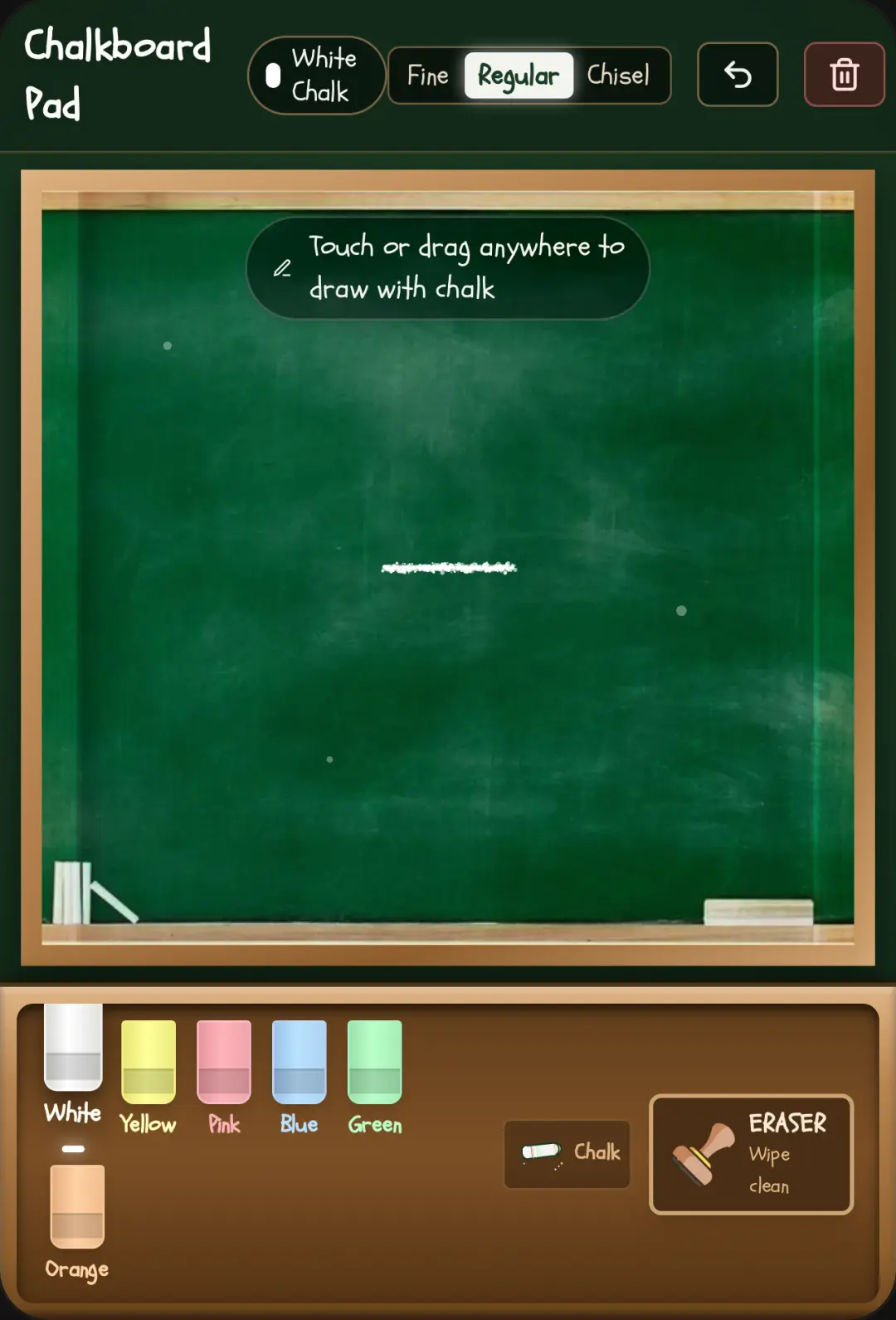 Chalkboard Drawing Pad cover