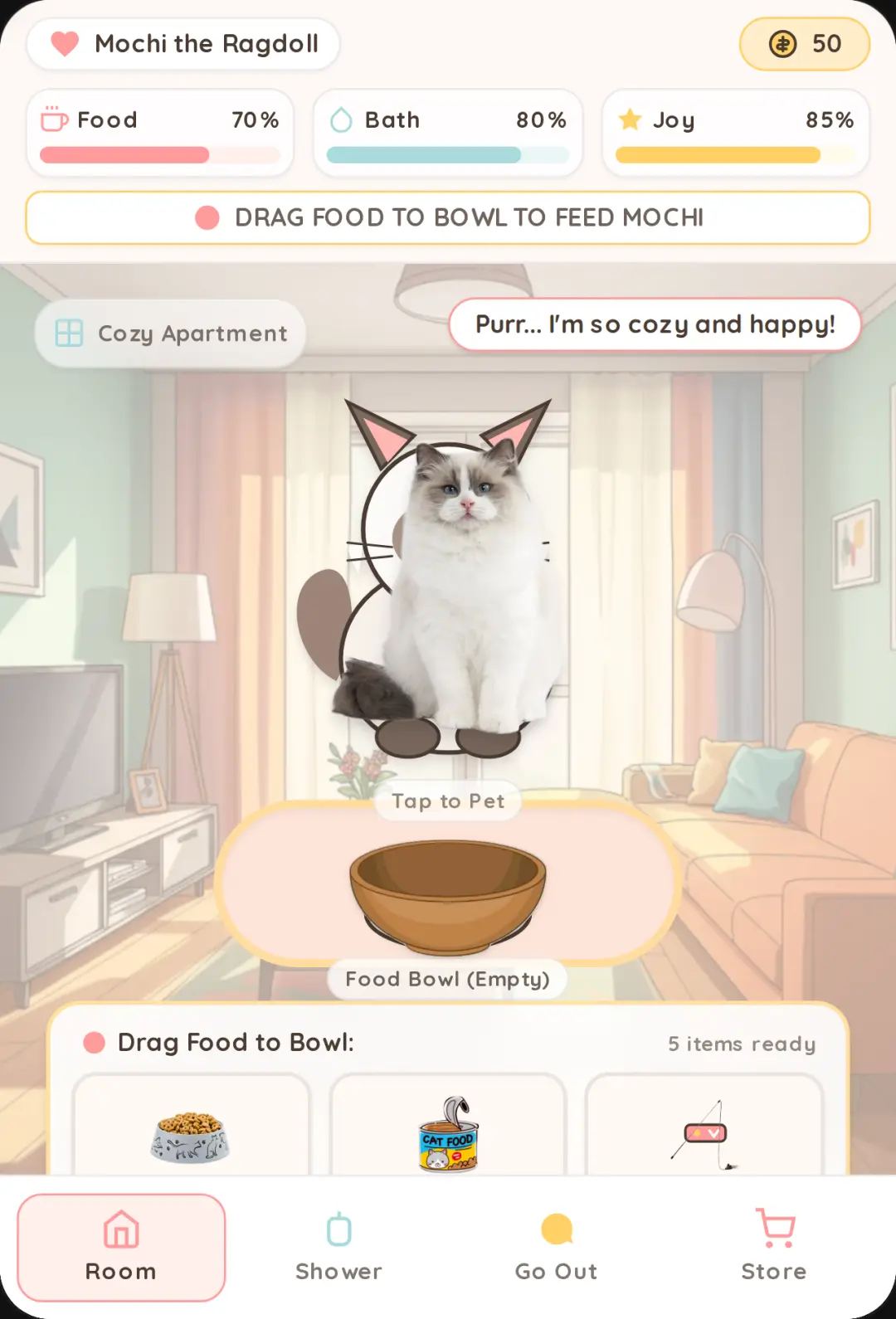 Cozy Ragdoll Cat Care Simulator cover